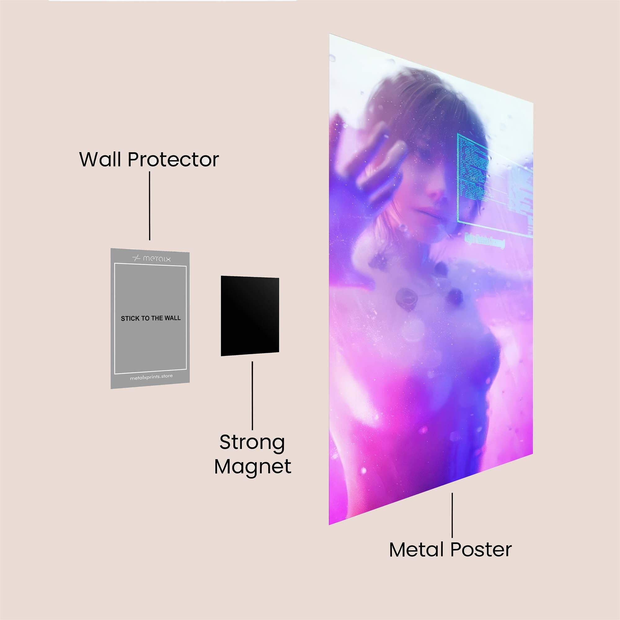 Cyber Enigma Safe Wall Magnetic / M