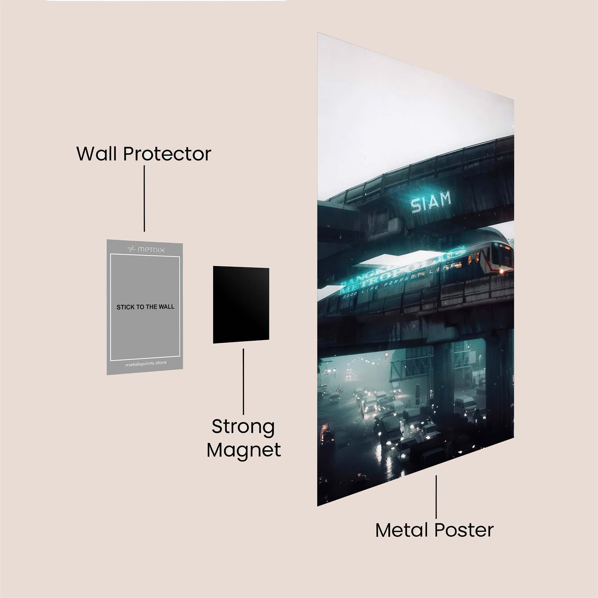 SIAM Serenity Safe Wall Magnetic / M