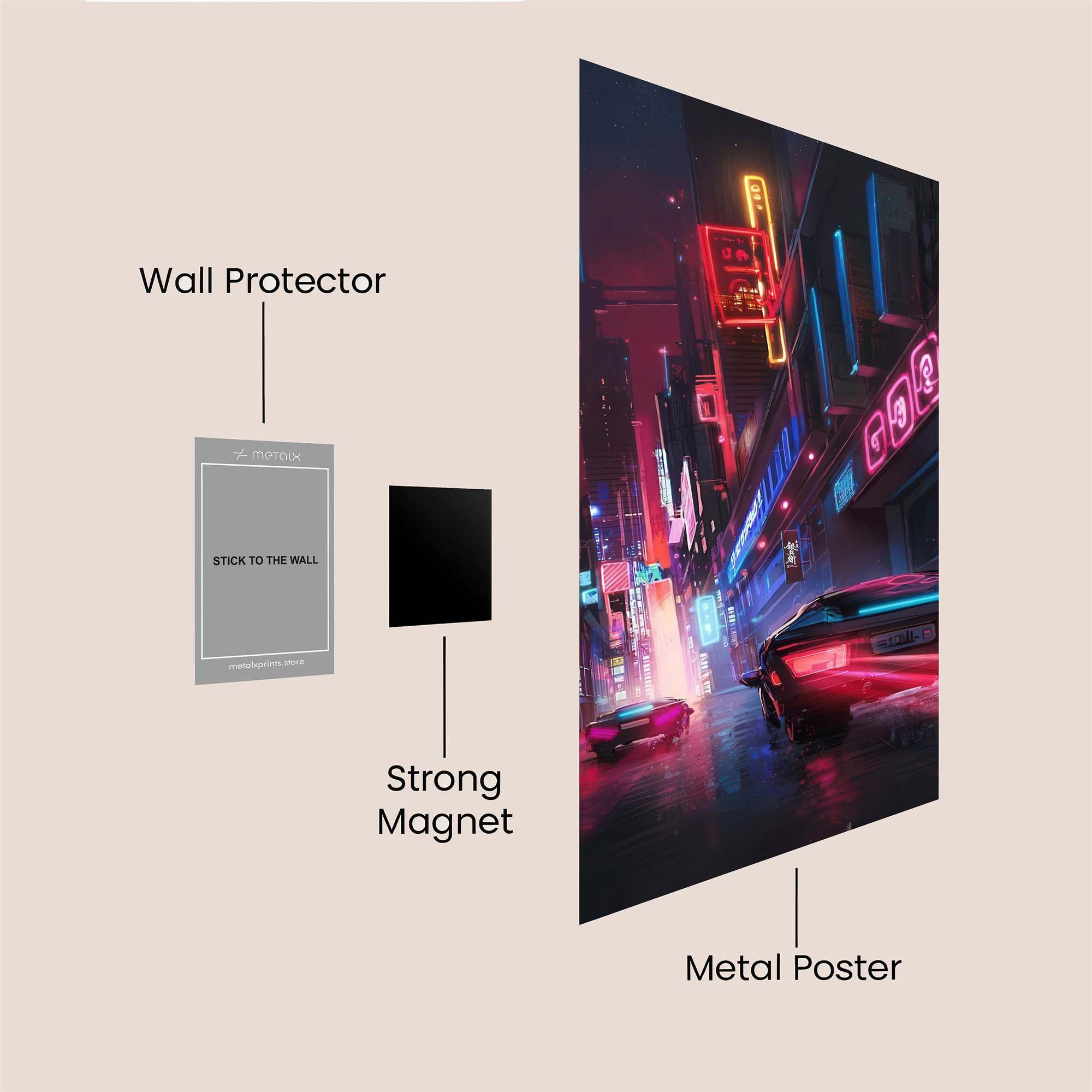 Neon Rush Safe Wall Magnetic / M