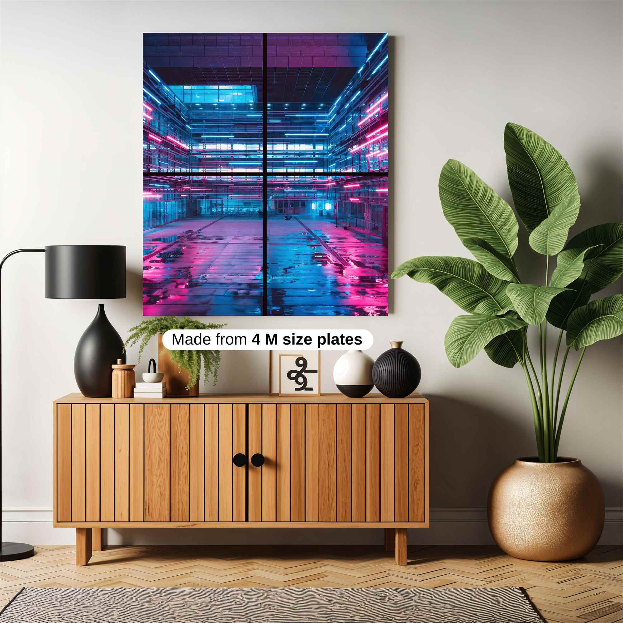 Neon Dreamscape Safe Wall Magnetic / M