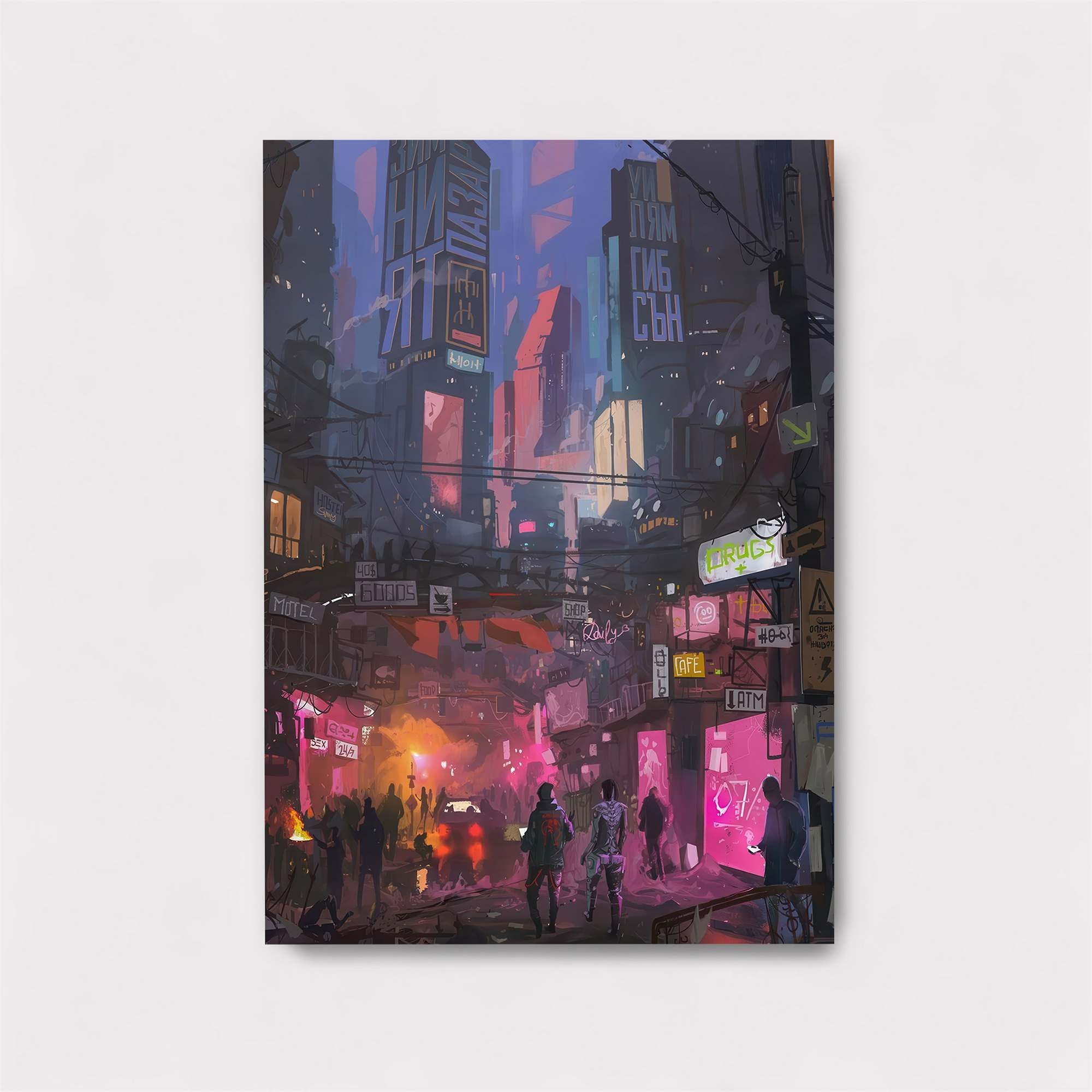 Neon Dreamscape Safe Wall Magnetic / M