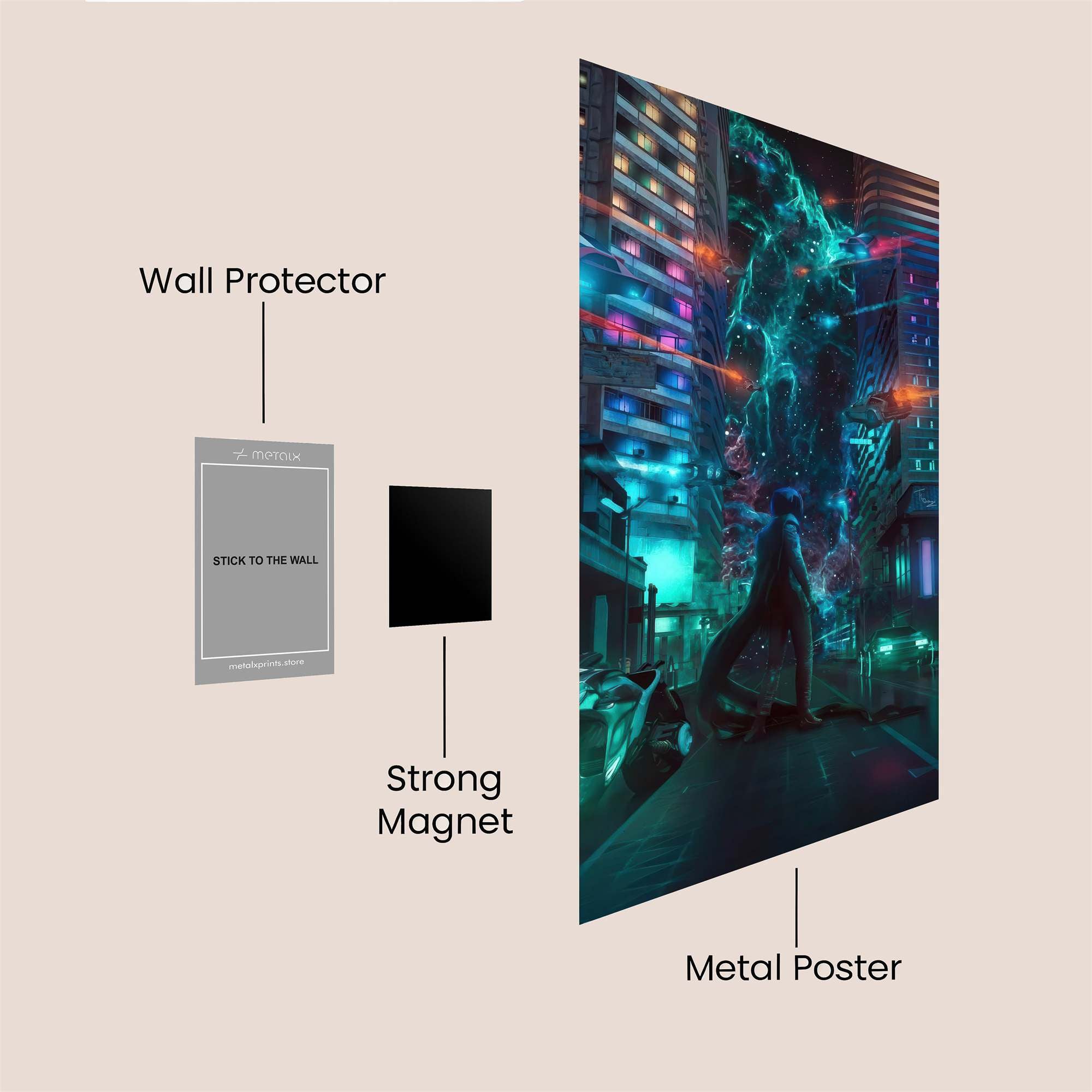 Cyber Enigma Safe Wall Magnetic / M