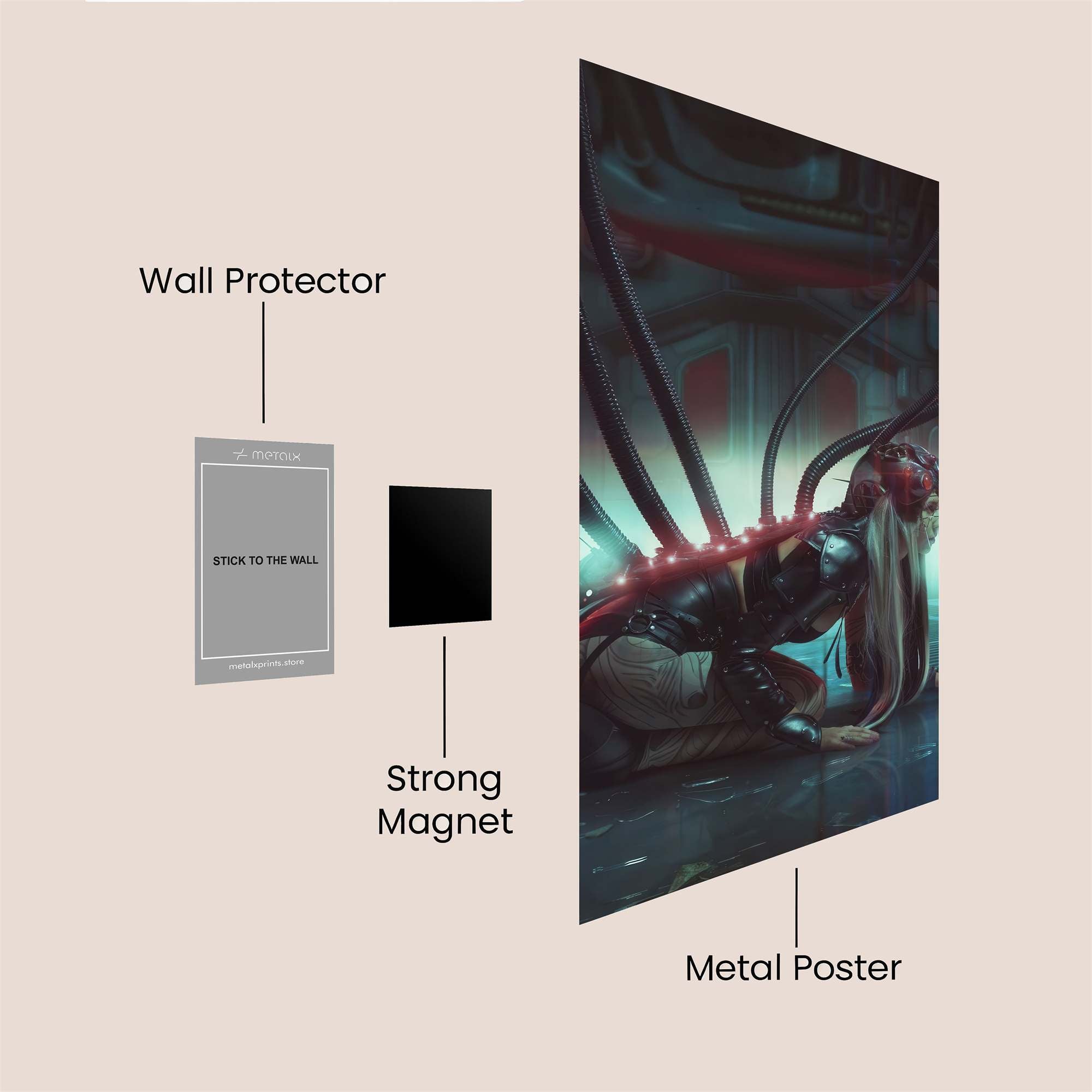 Cyber Despair Safe Wall Magnetic / M