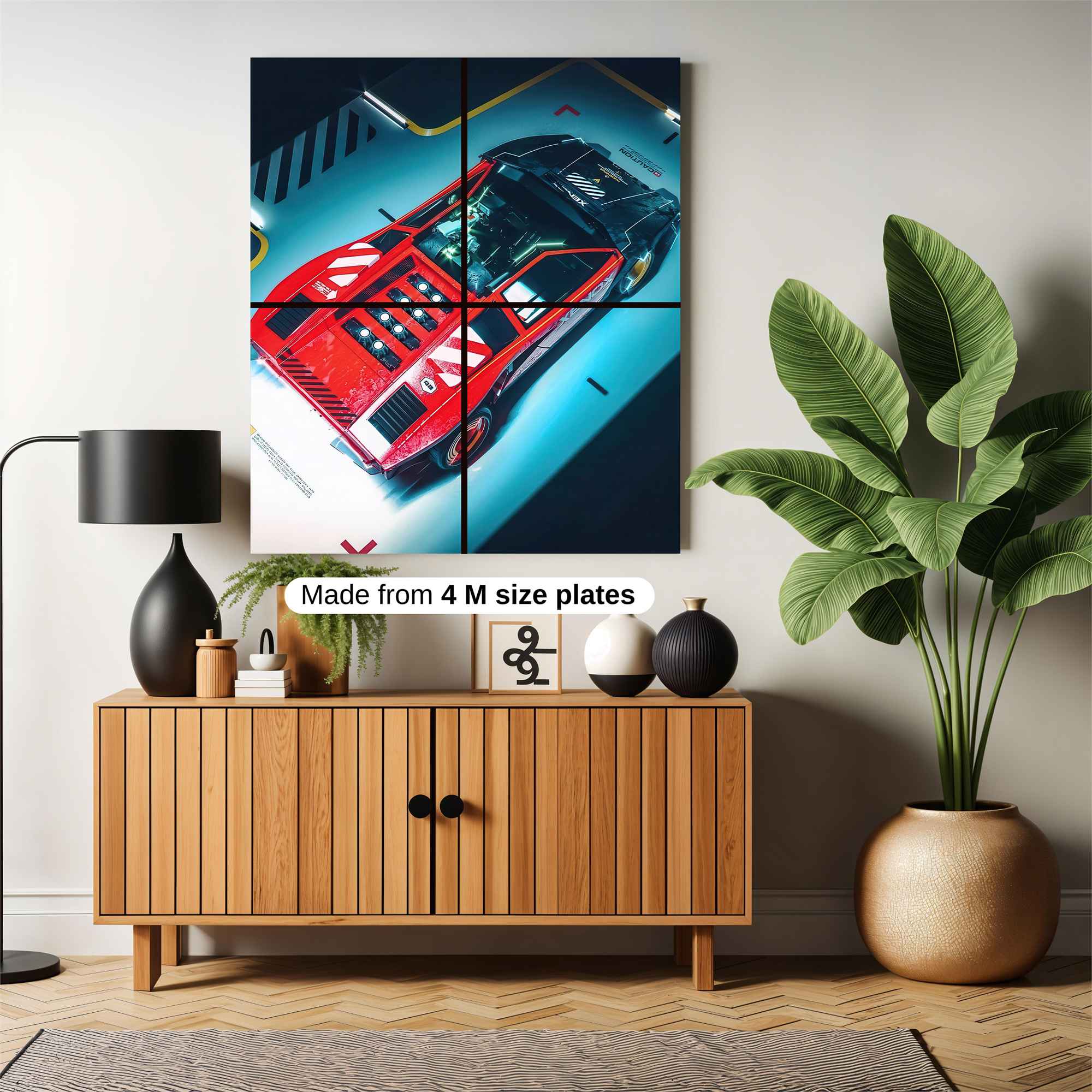 Testarossa Futuristic Safe Wall Magnetic / M