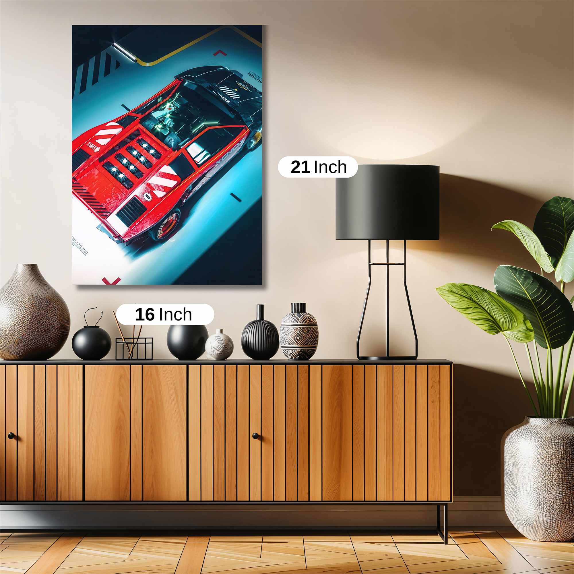 Testarossa Futuristic Safe Wall Magnetic / M