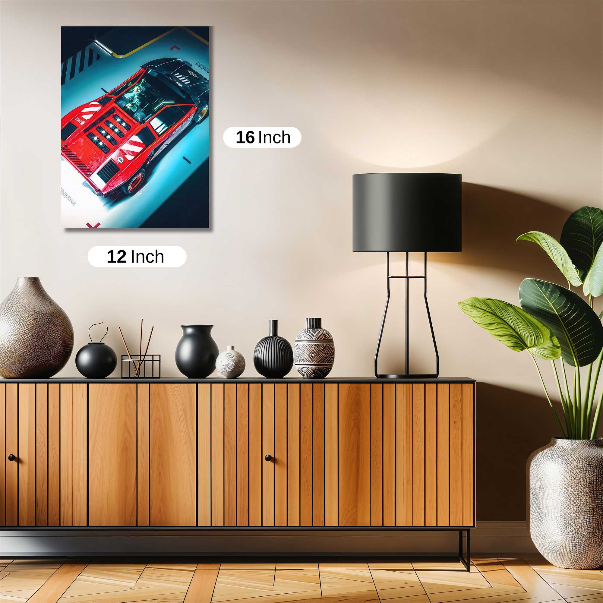 Testarossa Futuristic Safe Wall Magnetic / M