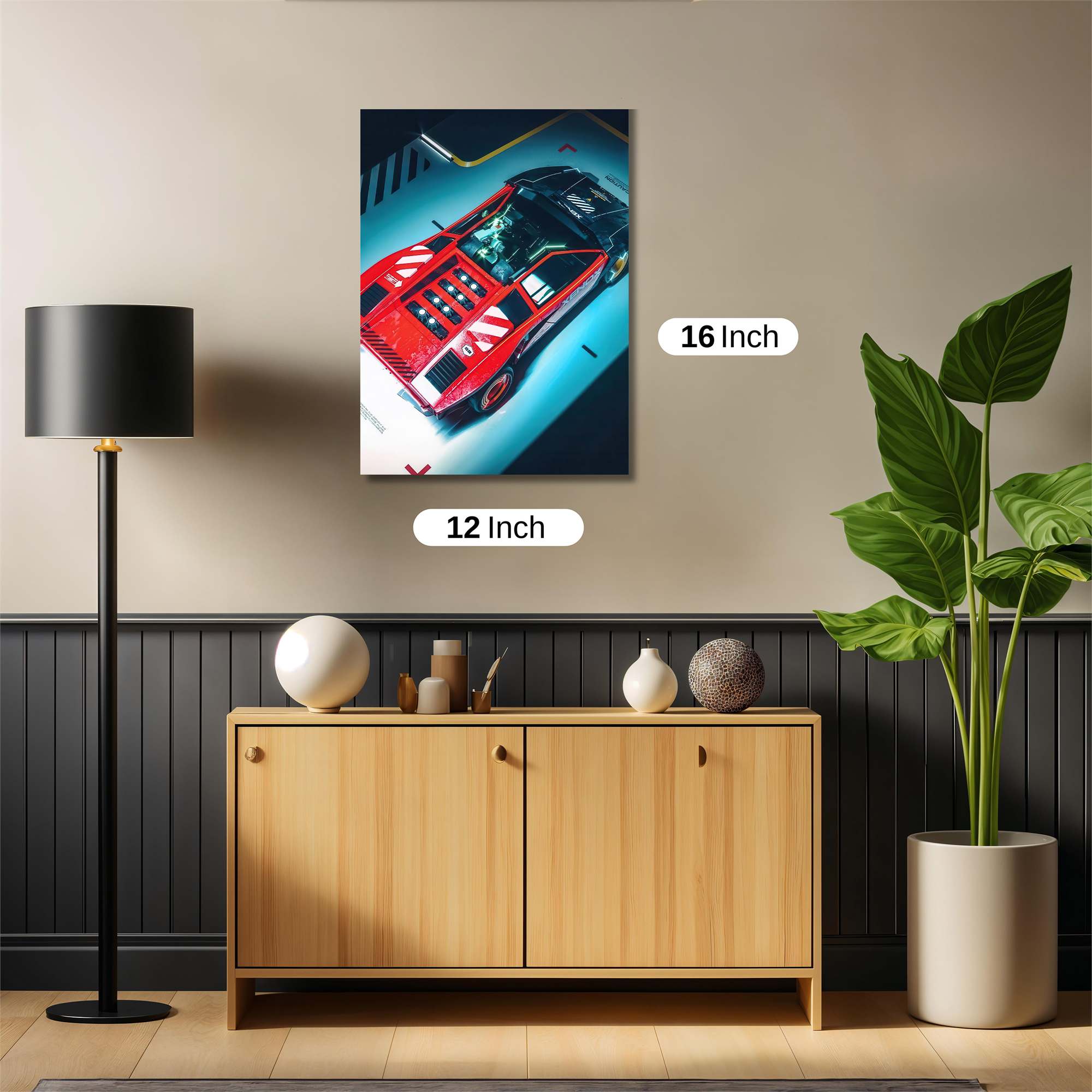 Testarossa Futuristic Safe Wall Magnetic / M