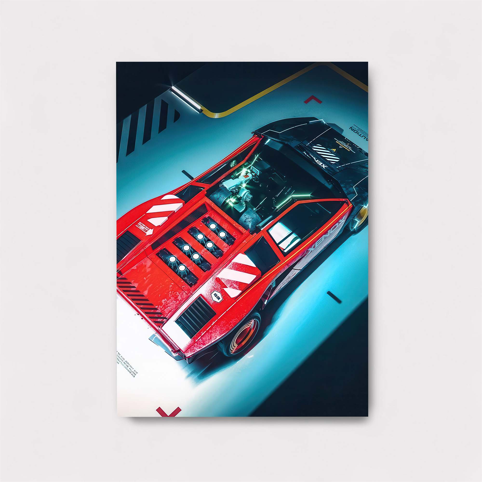 Testarossa Futuristic Safe Wall Magnetic / M