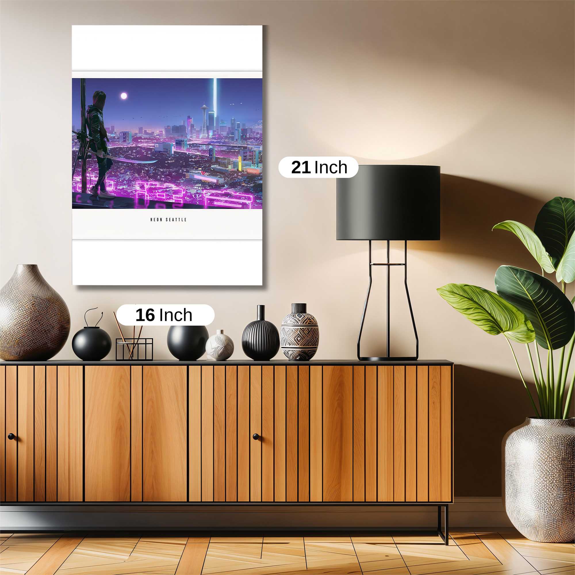 Neon Sentinel Safe Wall Magnetic / M