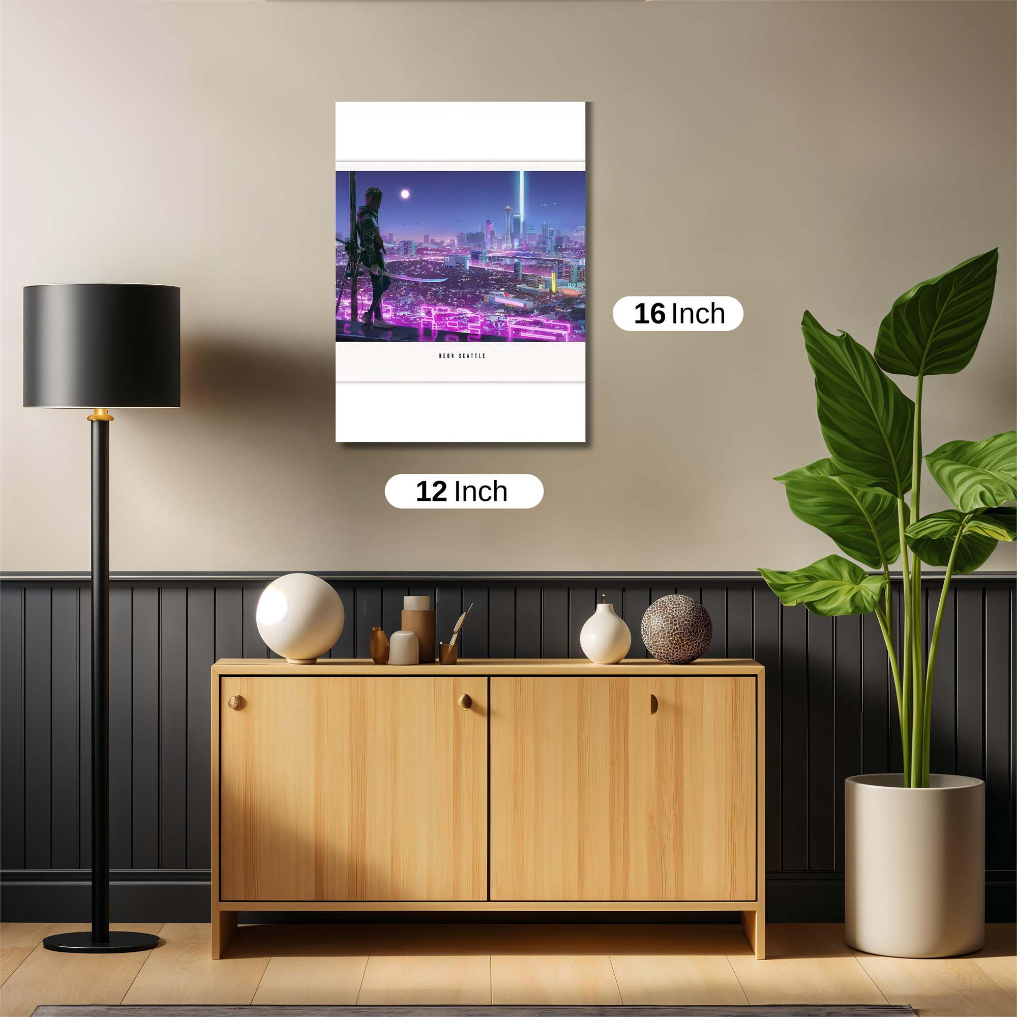 Neon Sentinel Safe Wall Magnetic / M