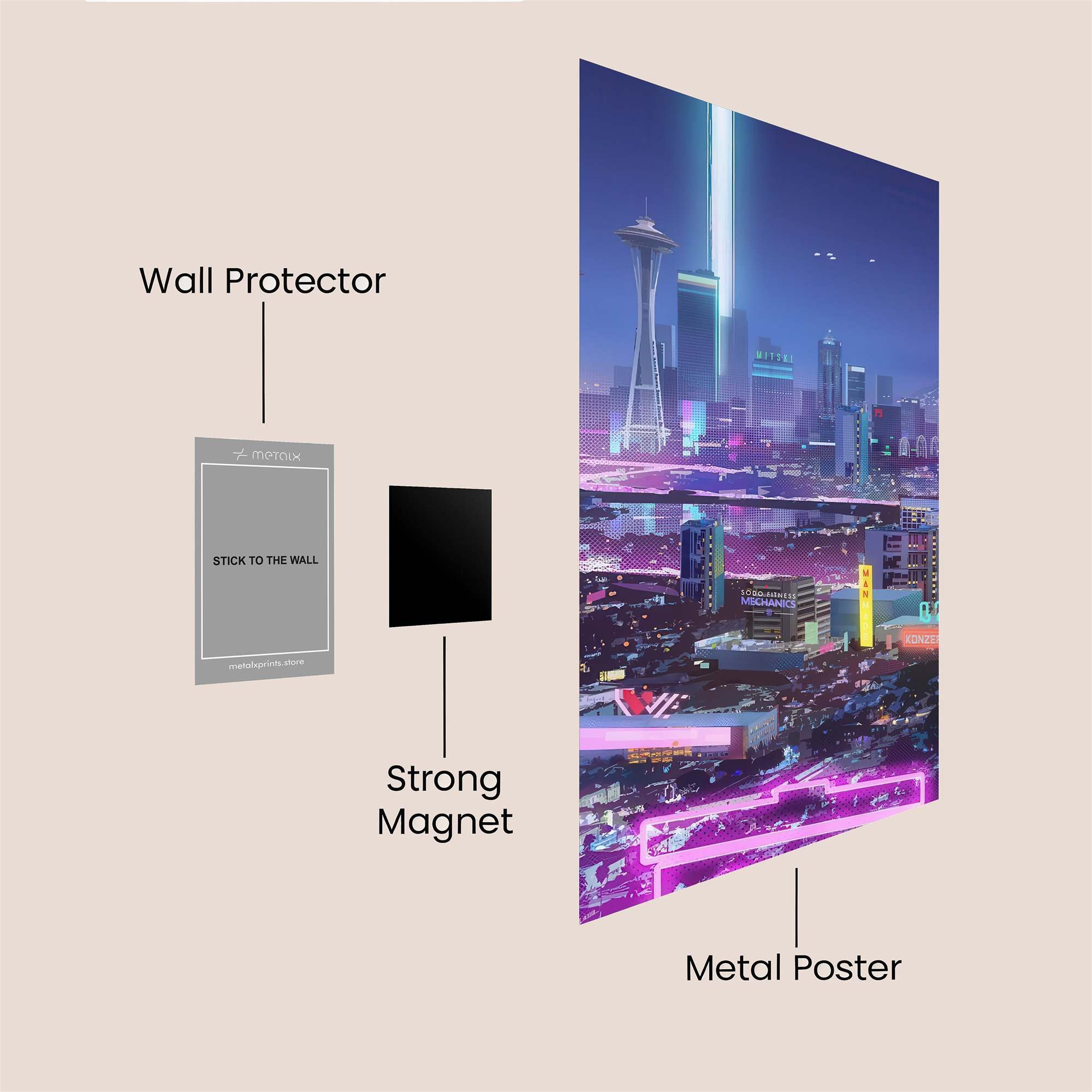 Seattle Serenity Safe Wall Magnetic / M