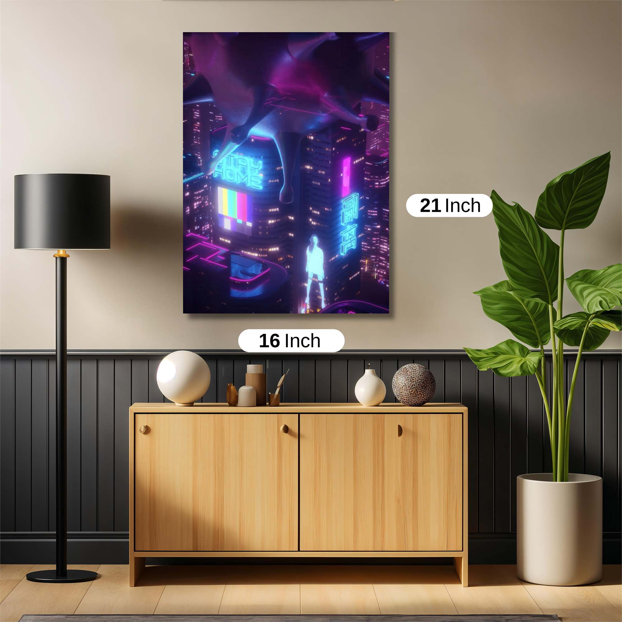 Cyber Serenity Safe Wall Magnetic / M