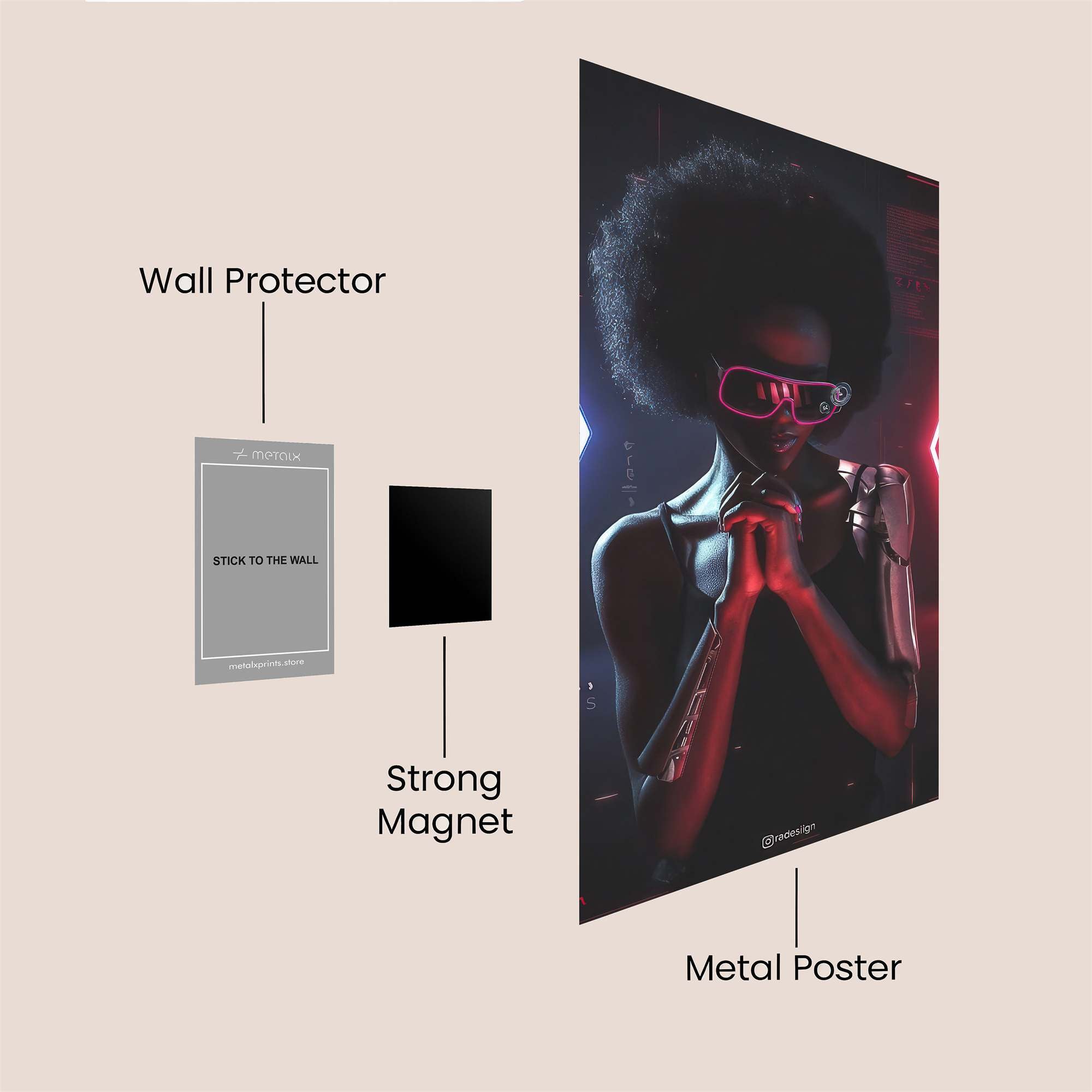 AfroCyber Safe Wall Magnetic / M
