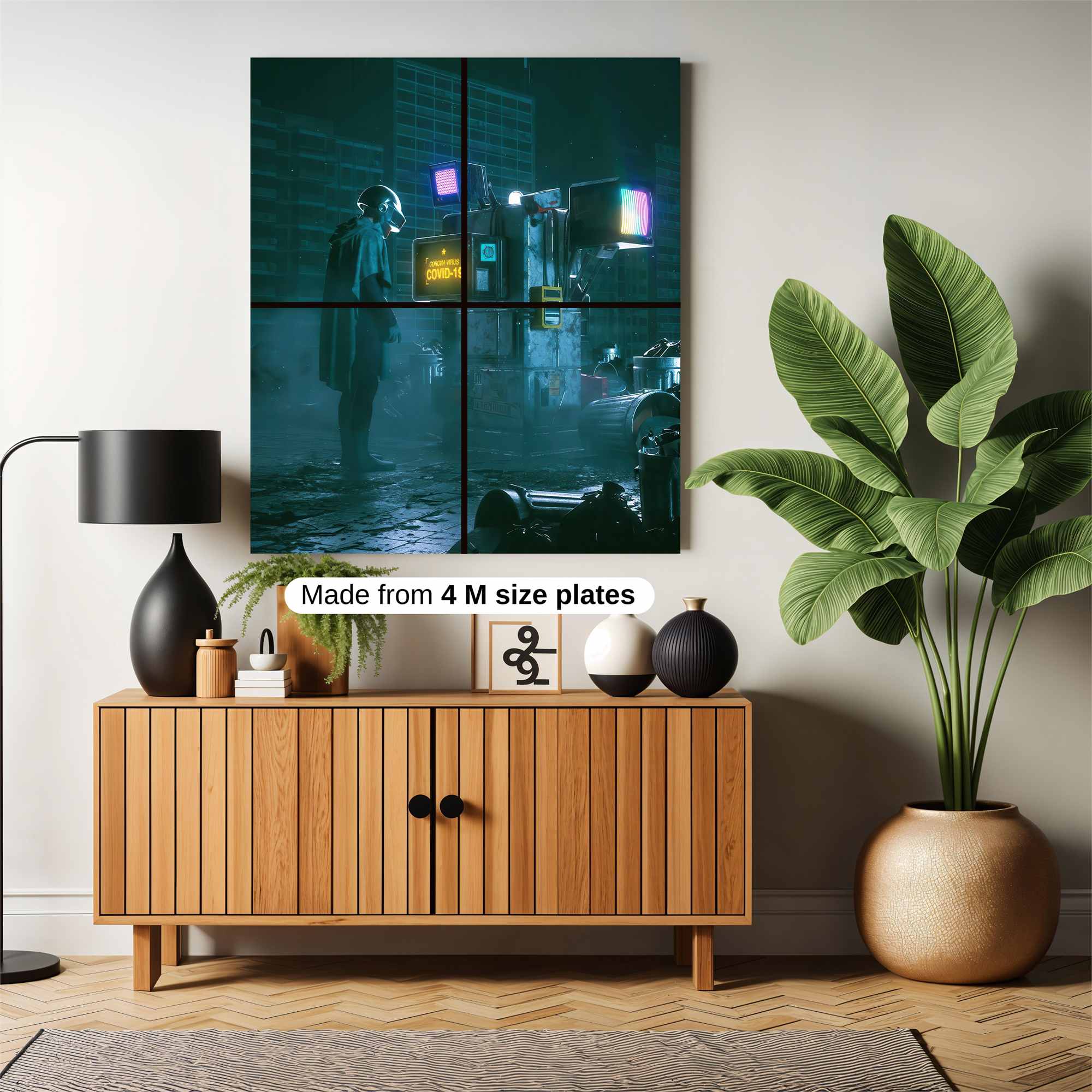 Neon Solitude Safe Wall Magnetic / M