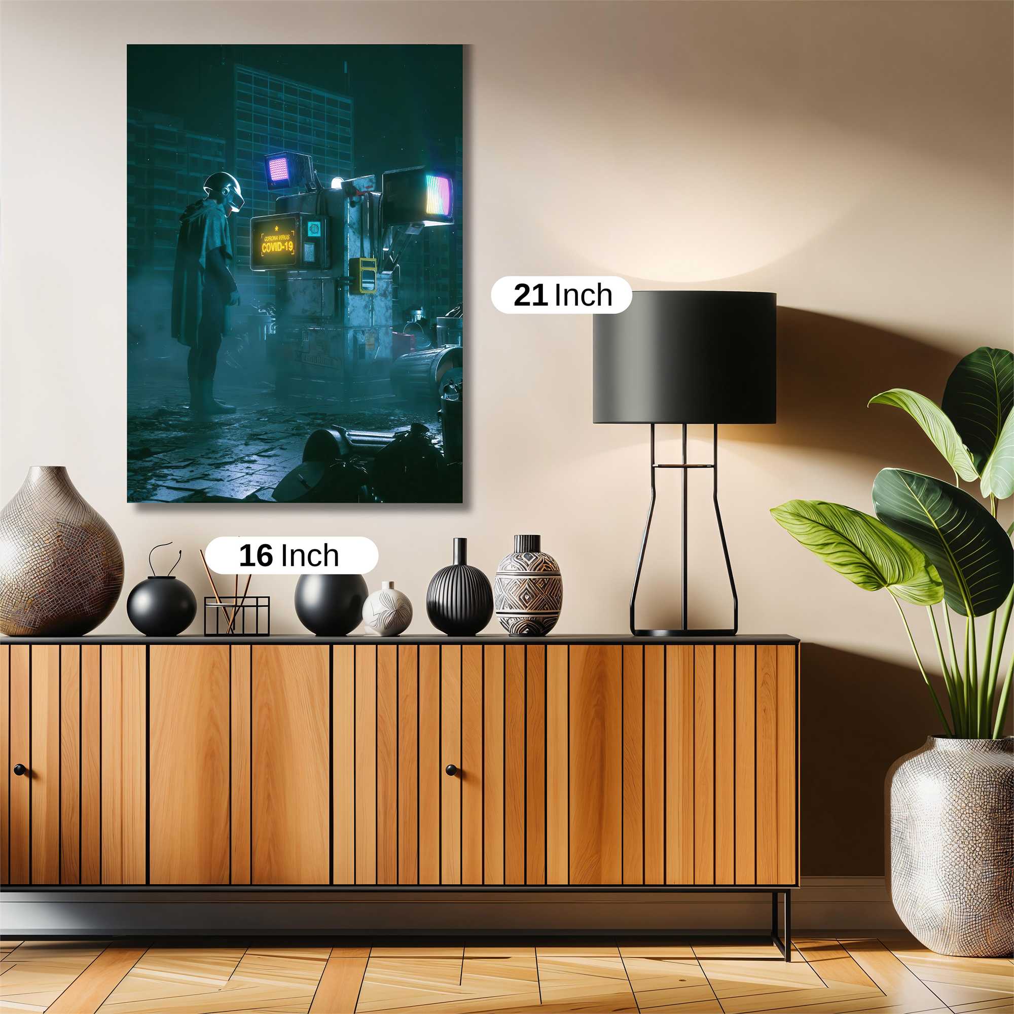 Neon Solitude Safe Wall Magnetic / M