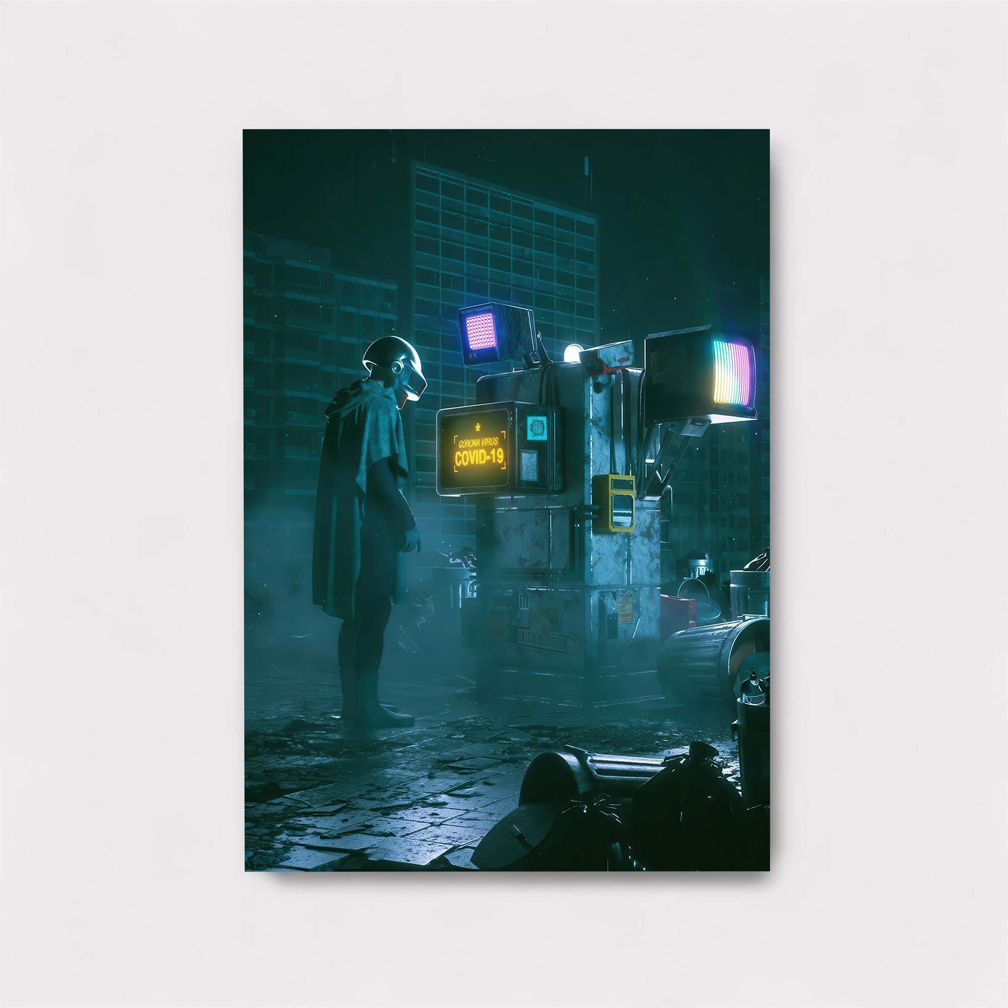 Neon Solitude Safe Wall Magnetic / M