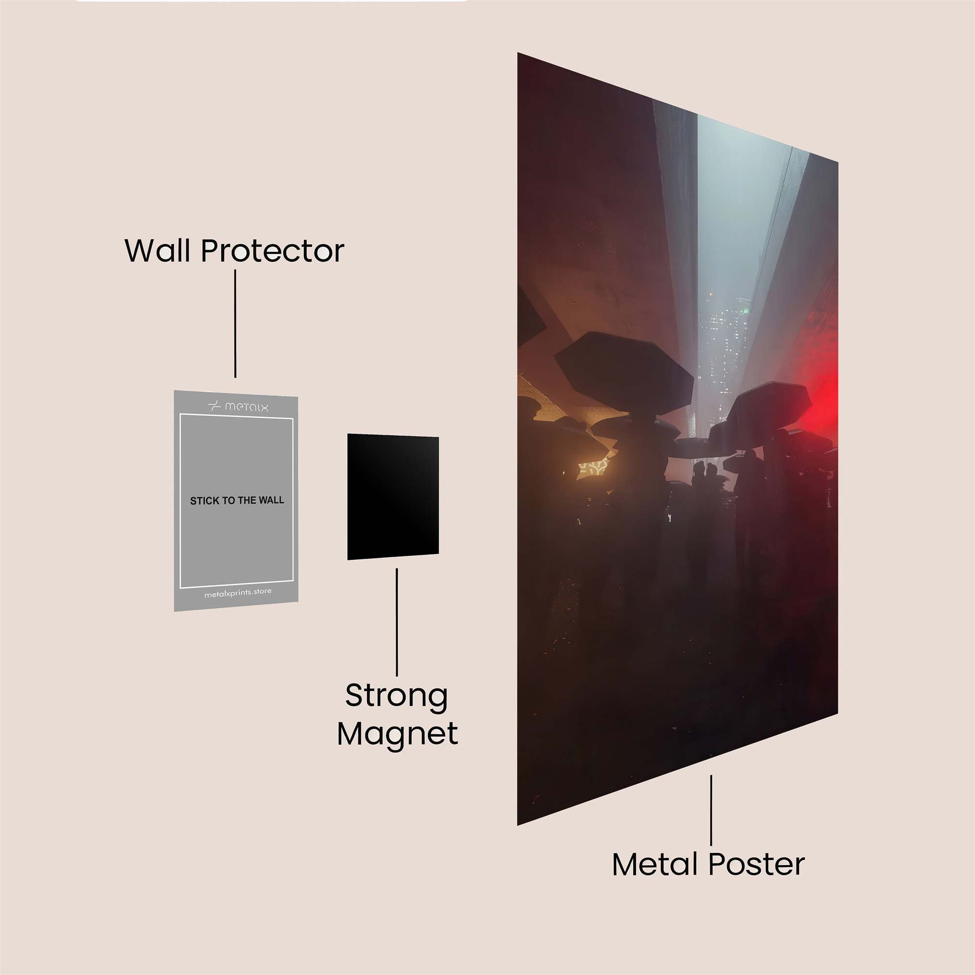UmbrellaRave Safe Wall Magnetic / M