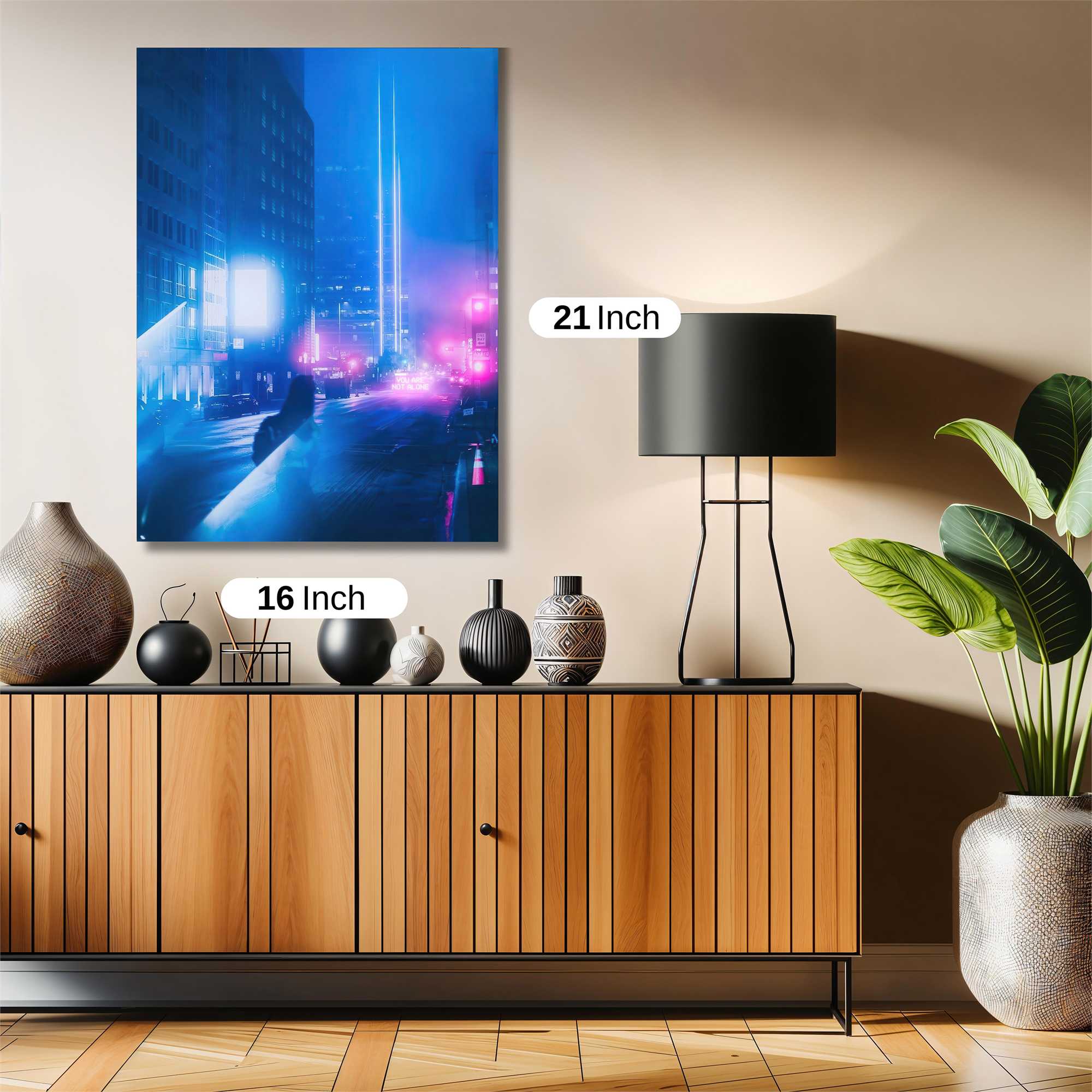 Neon Dreamscape Safe Wall Magnetic / M