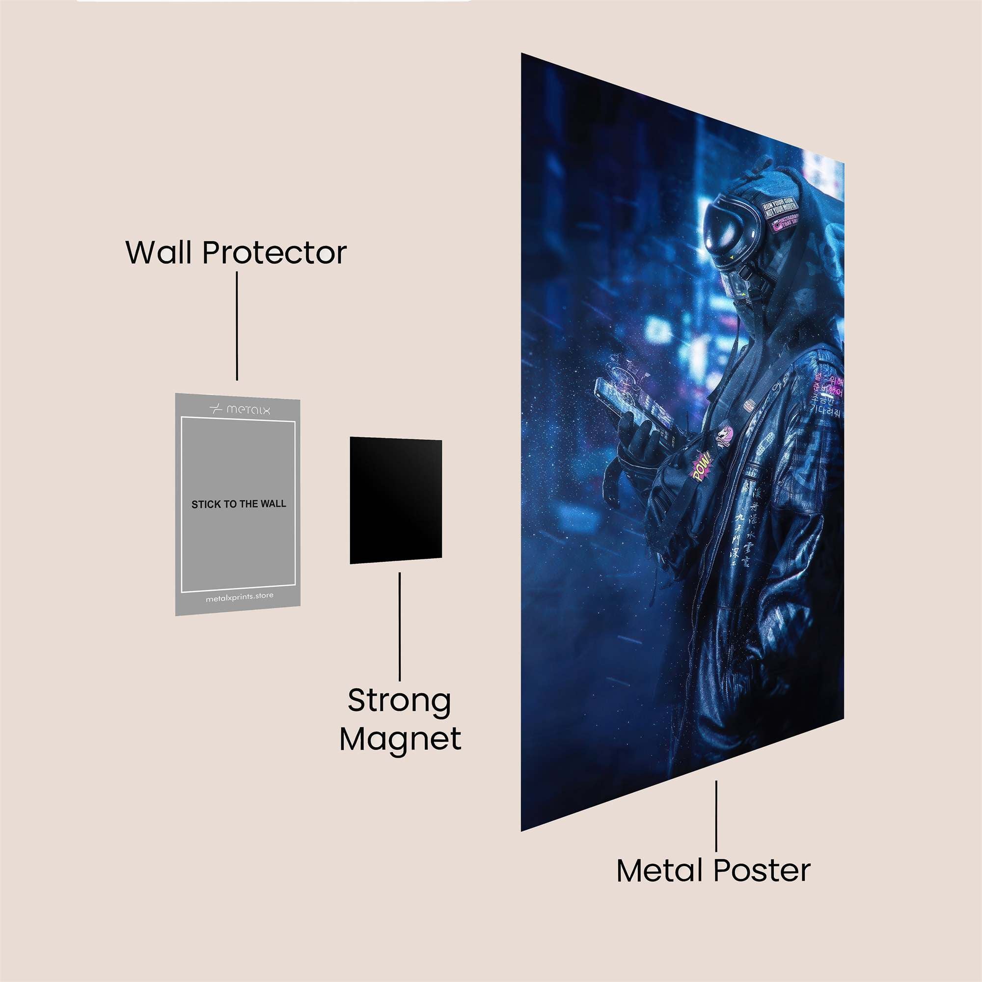 Cyberpunk Whisper Safe Wall Magnetic / M