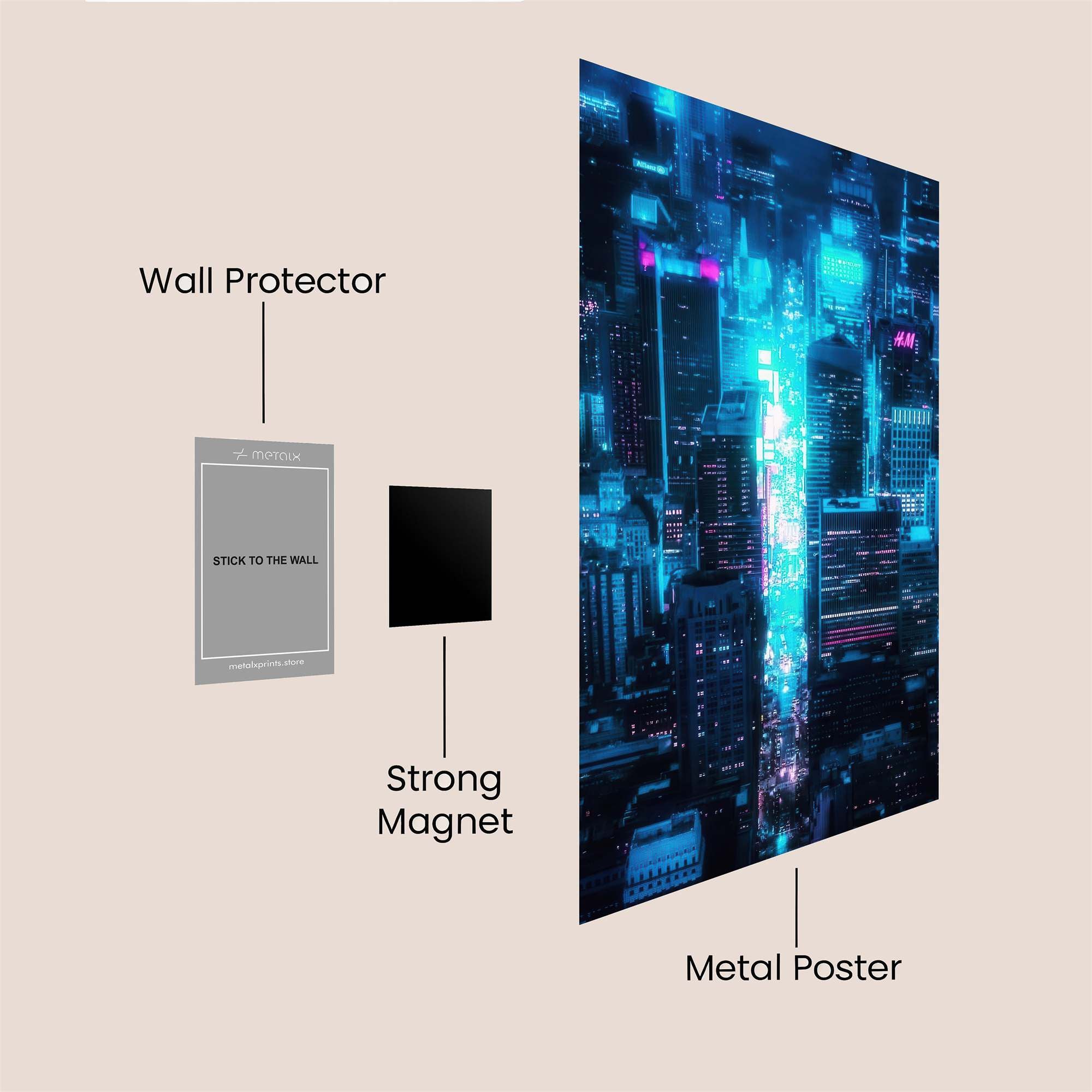 Neon Dream Safe Wall Magnetic / M
