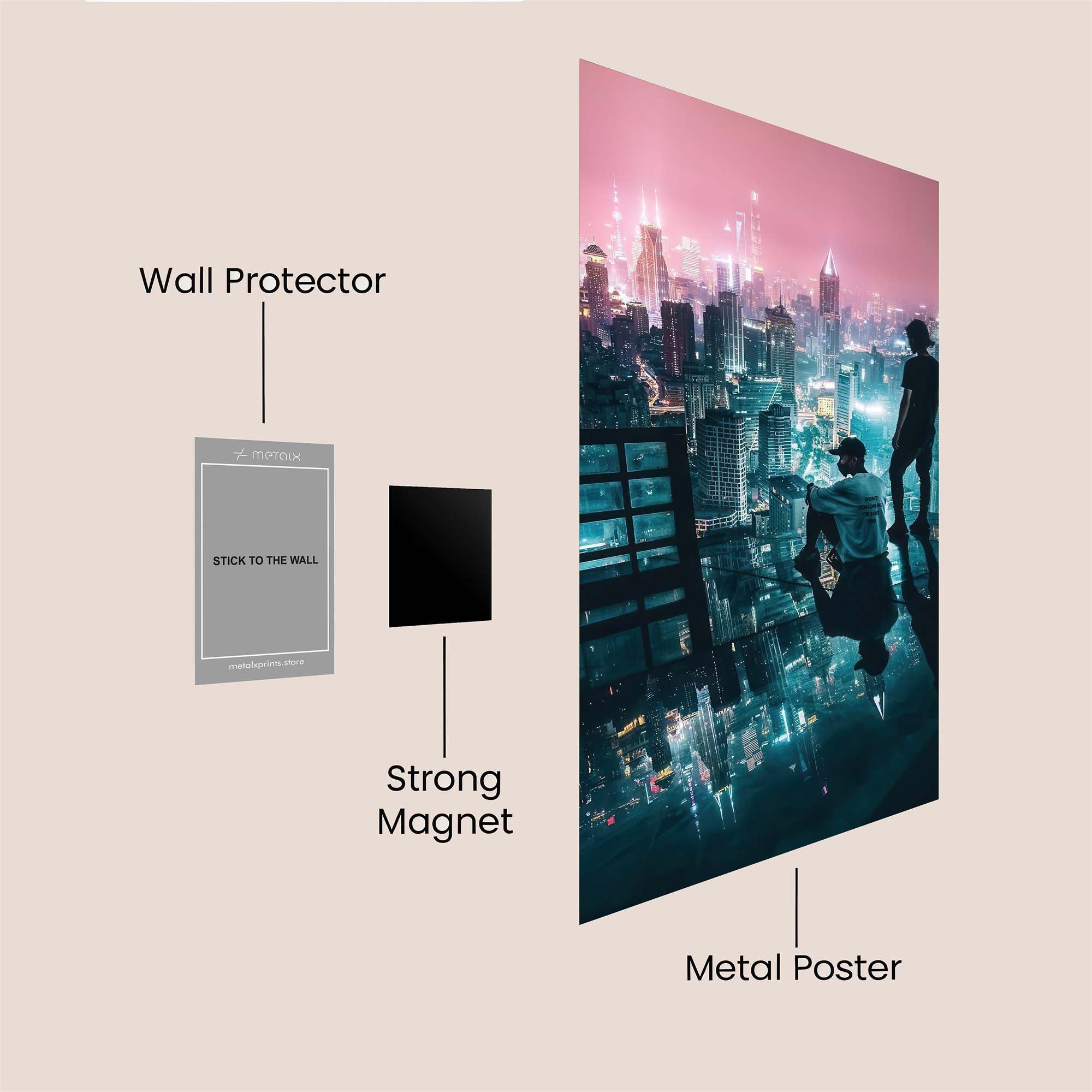 Cityscape Dream Safe Wall Magnetic / M