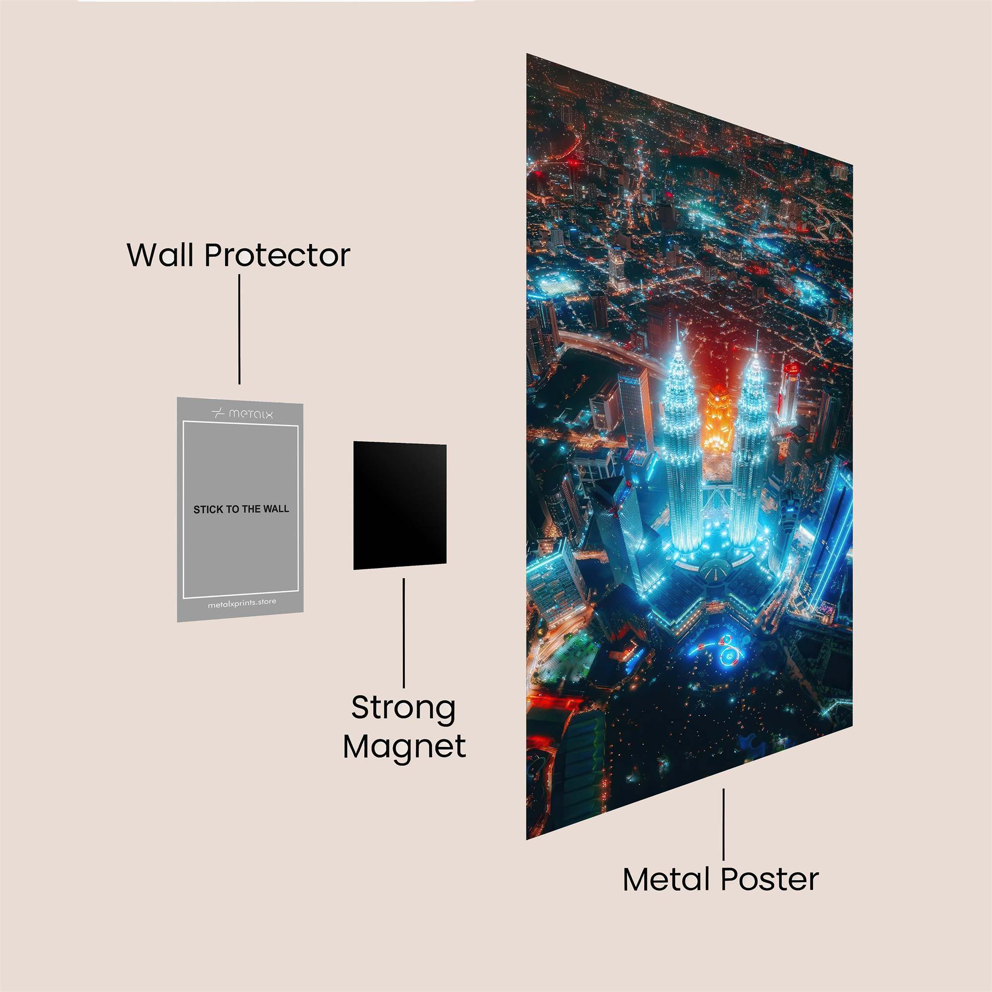 Petronas Radiant Safe Wall Magnetic / M