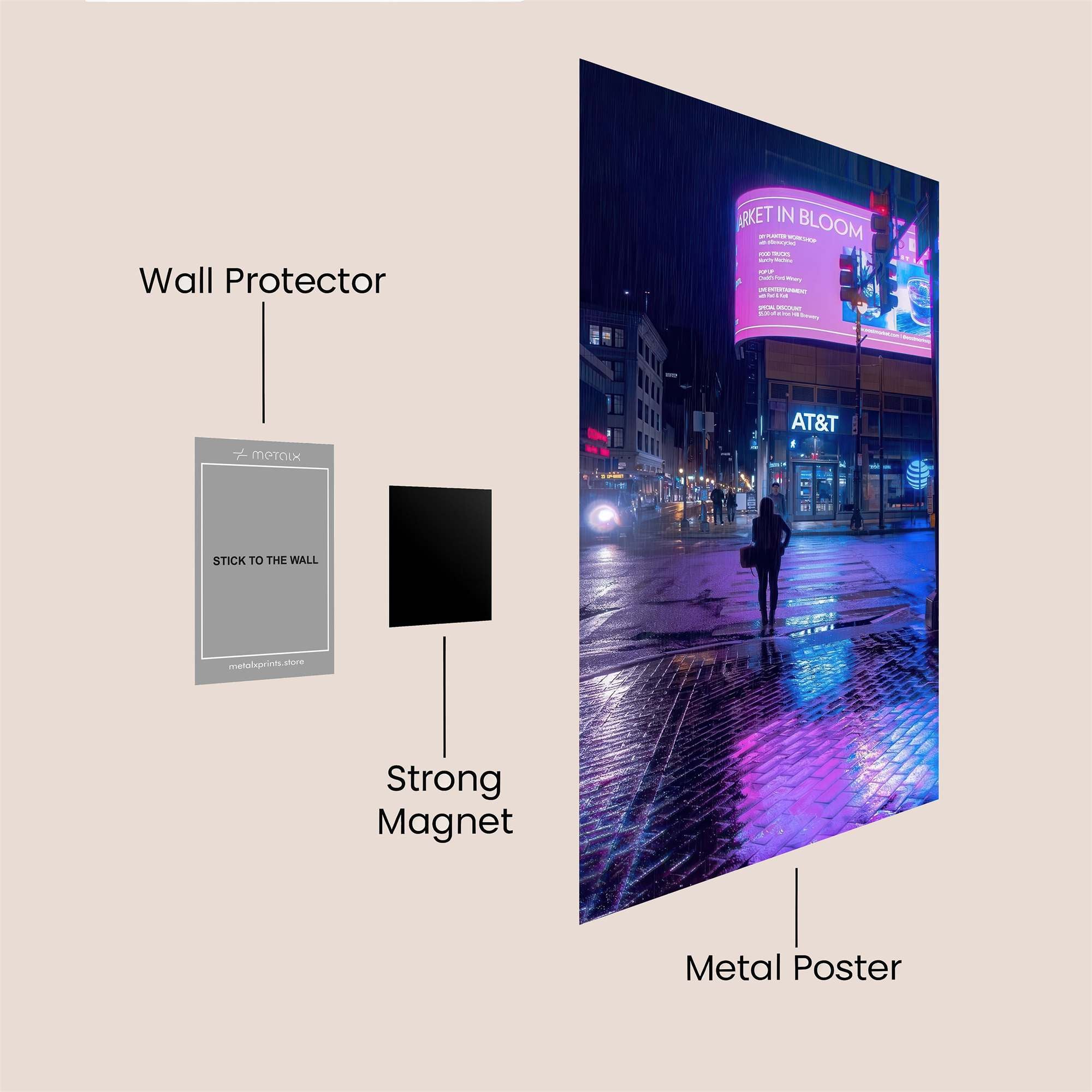 City Glow Safe Wall Magnetic / M