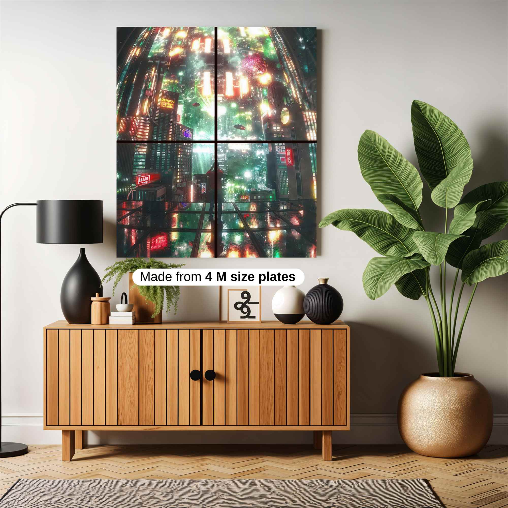 Neon Dreamscape Safe Wall Magnetic / M