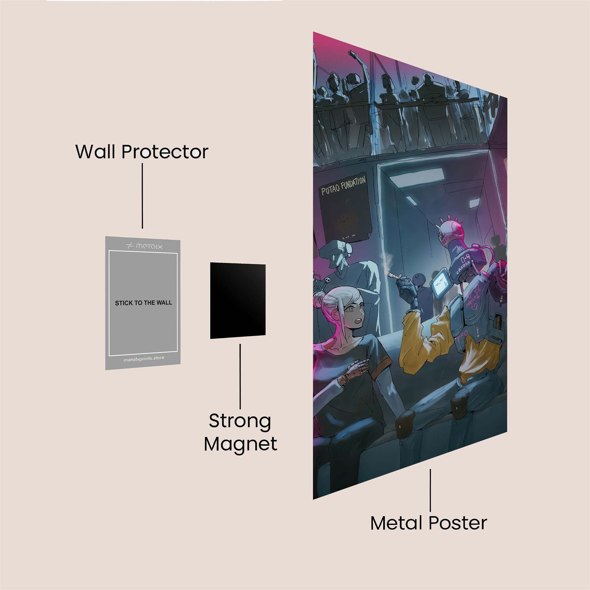 Cyberpunk Bliss Safe Wall Magnetic / M