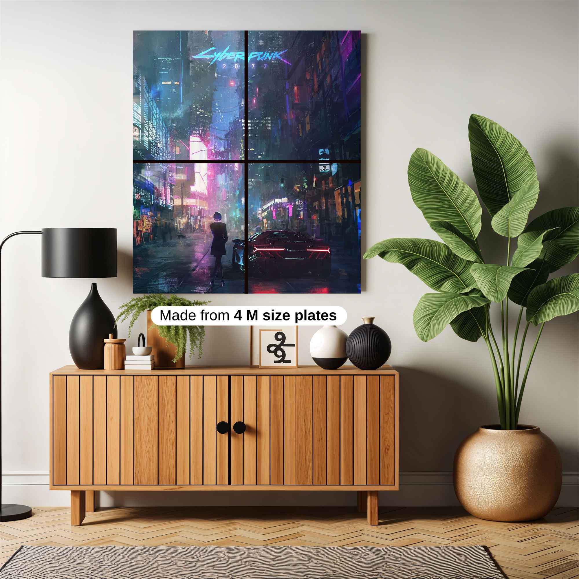 Cyberpunk Dreamscape Safe Wall Magnetic / M