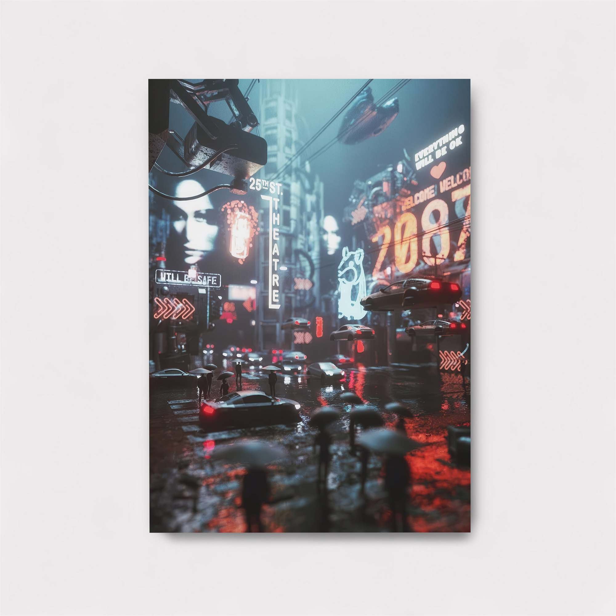 Cyberpunk Melancholy Safe Wall Magnetic / M