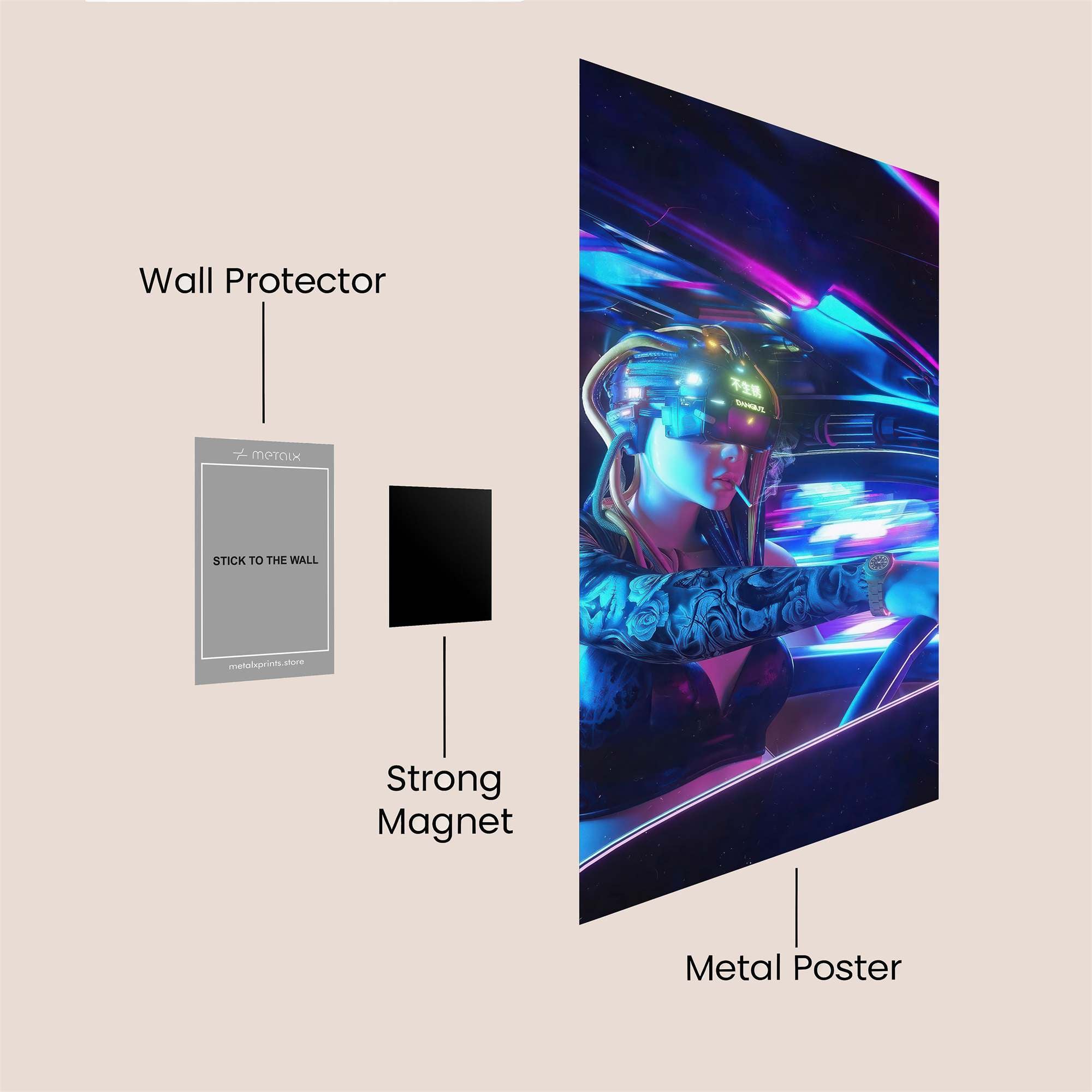 CyberRush Safe Wall Magnetic / M