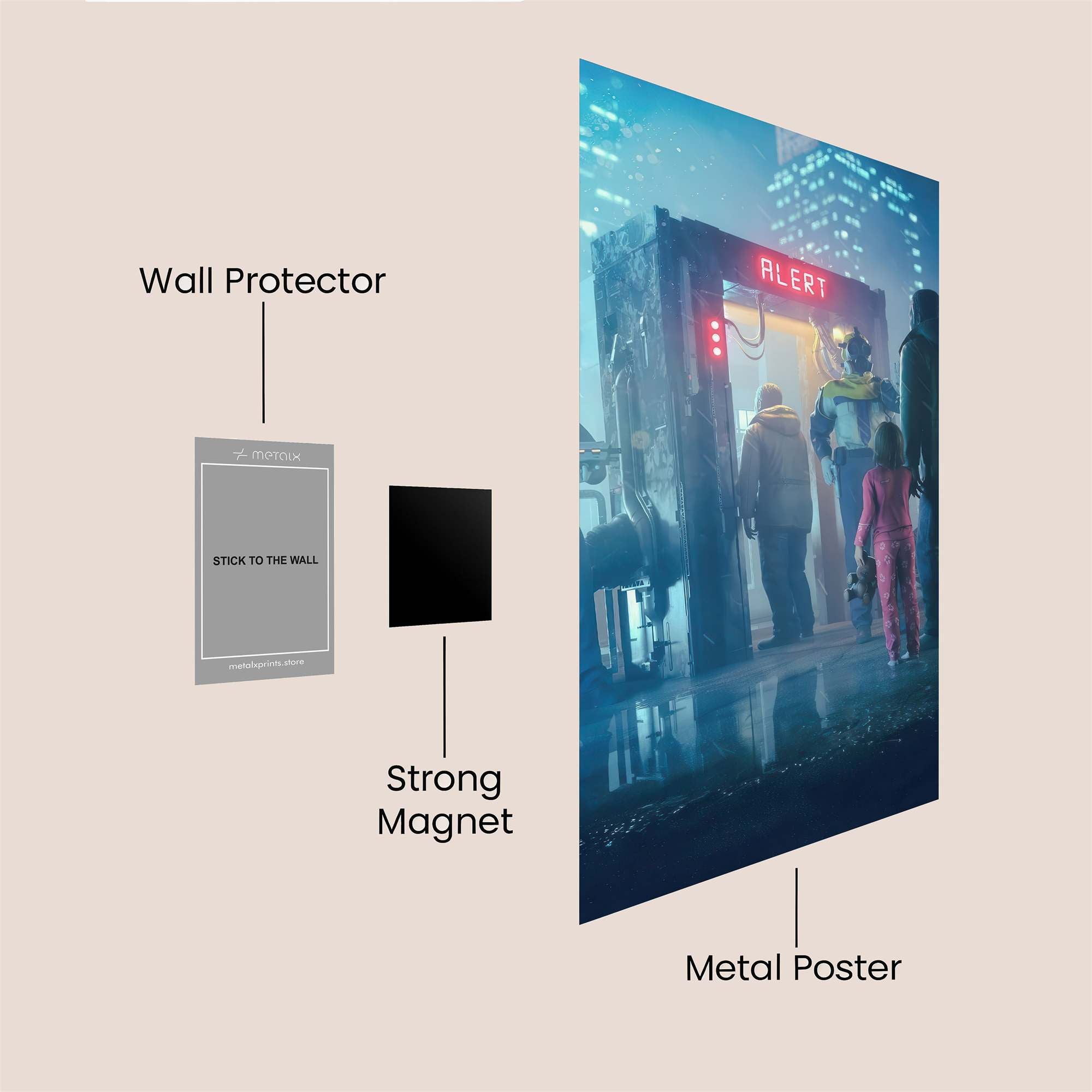 Quarantine Echo Safe Wall Magnetic / M