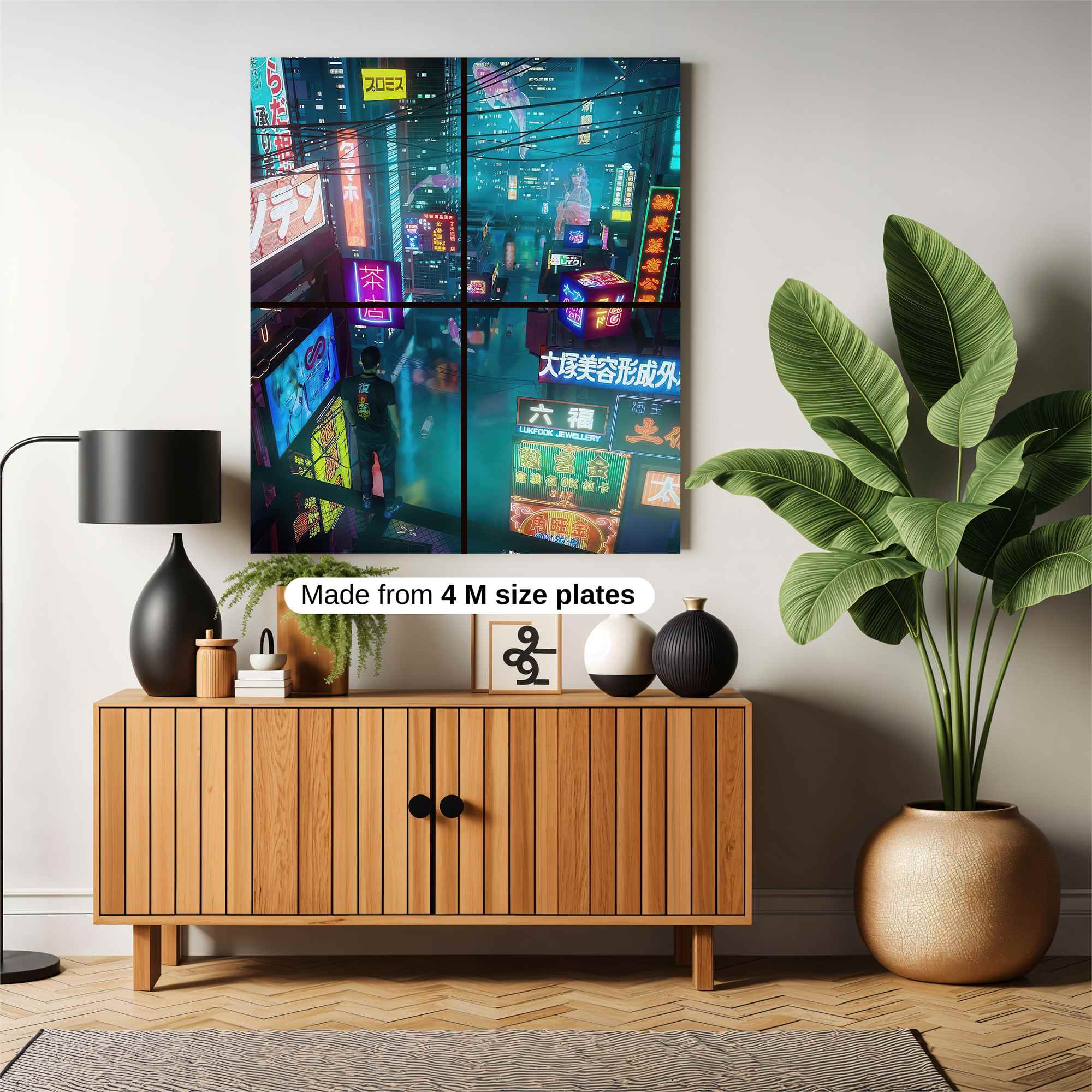 Neon Dreamscape Safe Wall Magnetic / M