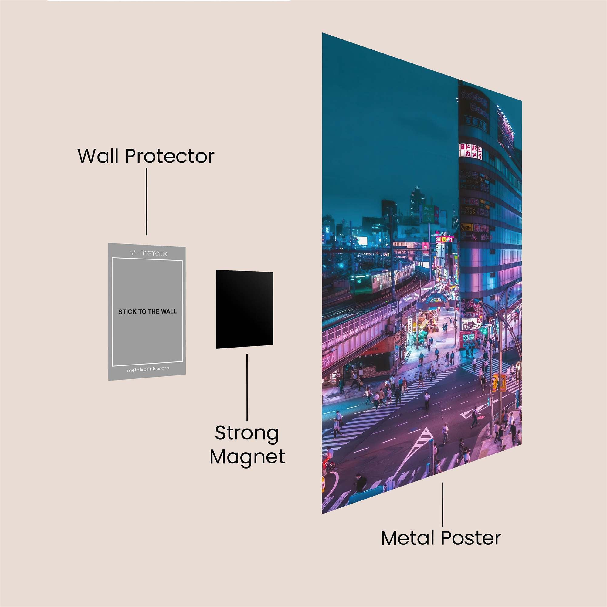 TokyoVibrant Safe Wall Magnetic / M