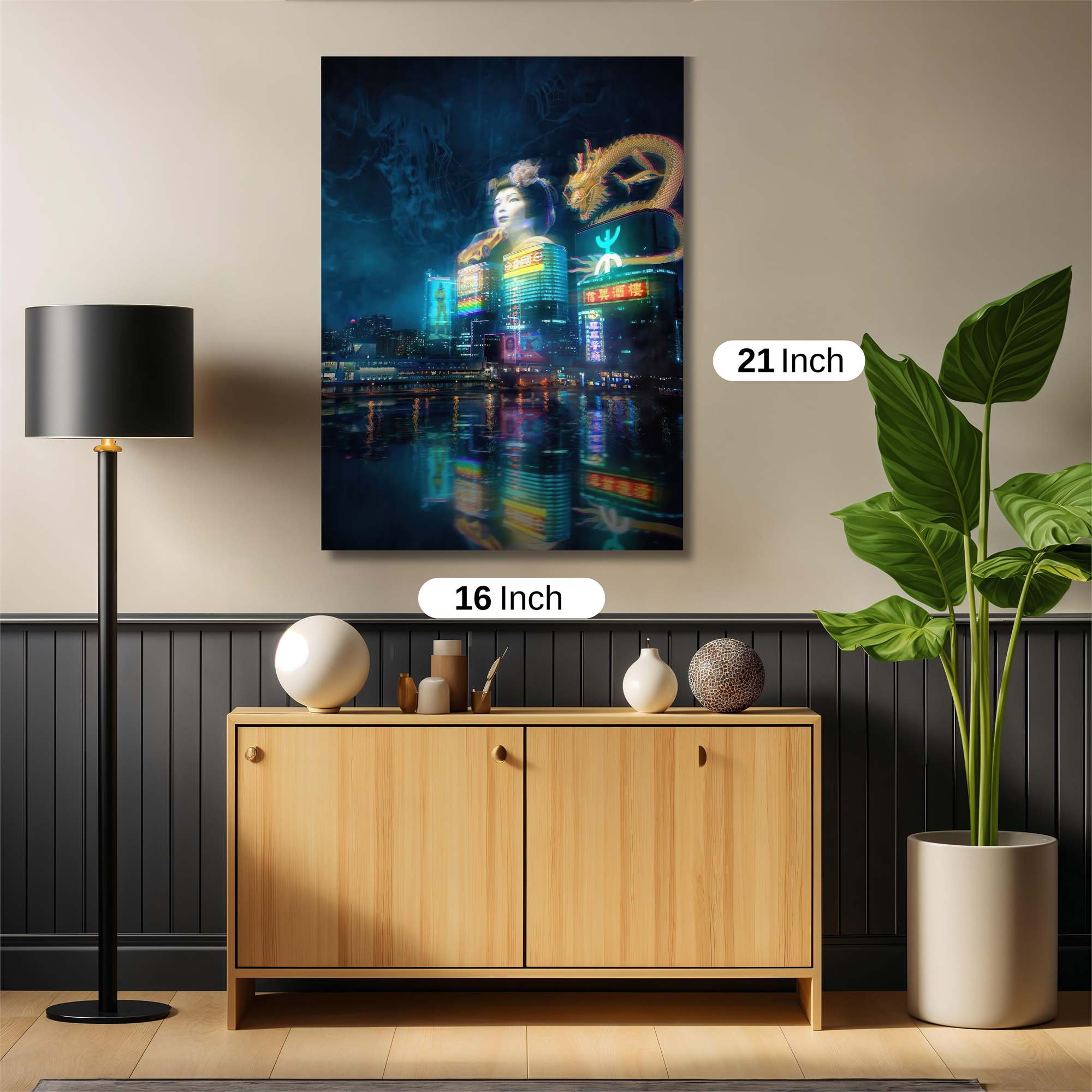 Geisha Dreamscape Safe Wall Magnetic / M