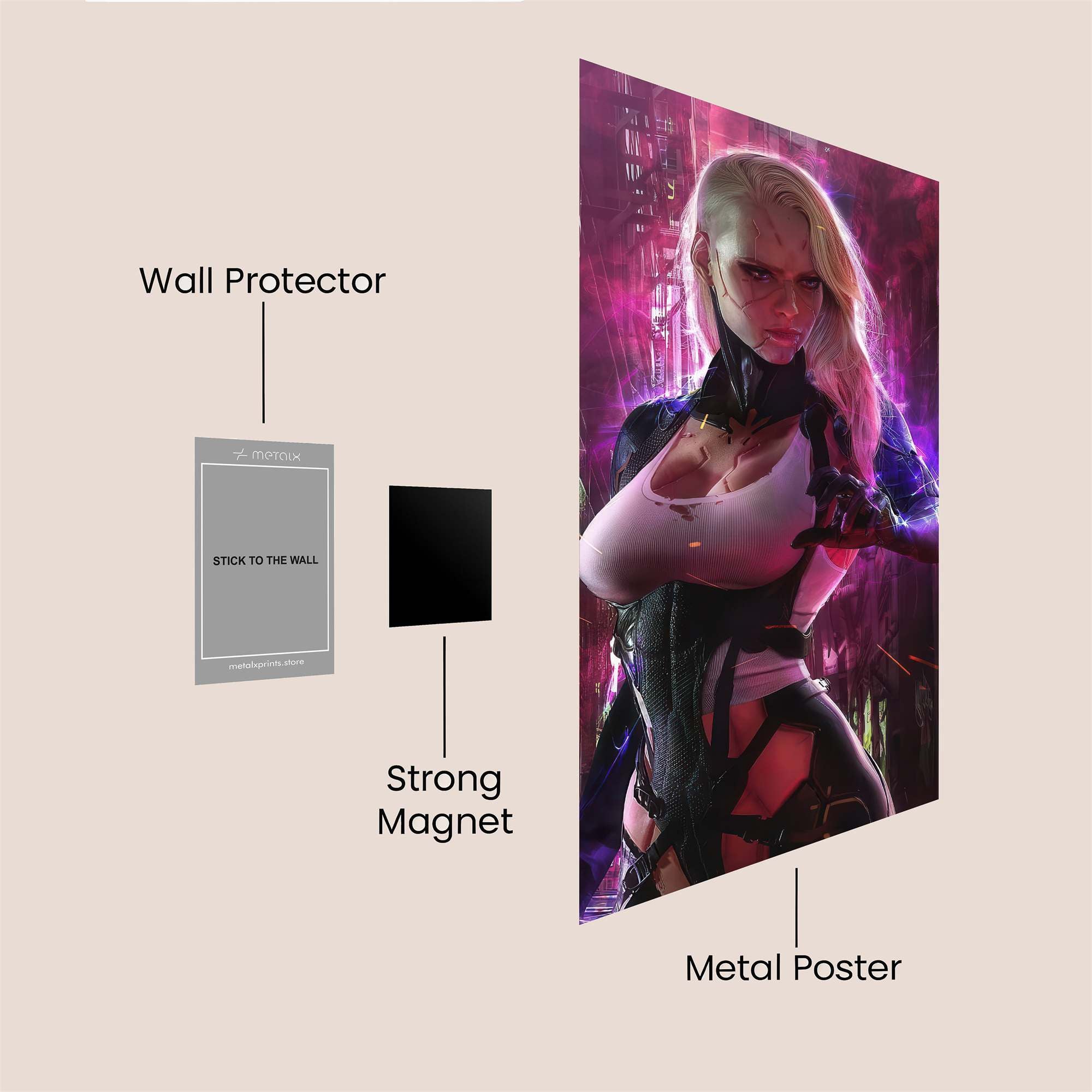 Cyber Enigma Safe Wall Magnetic / M