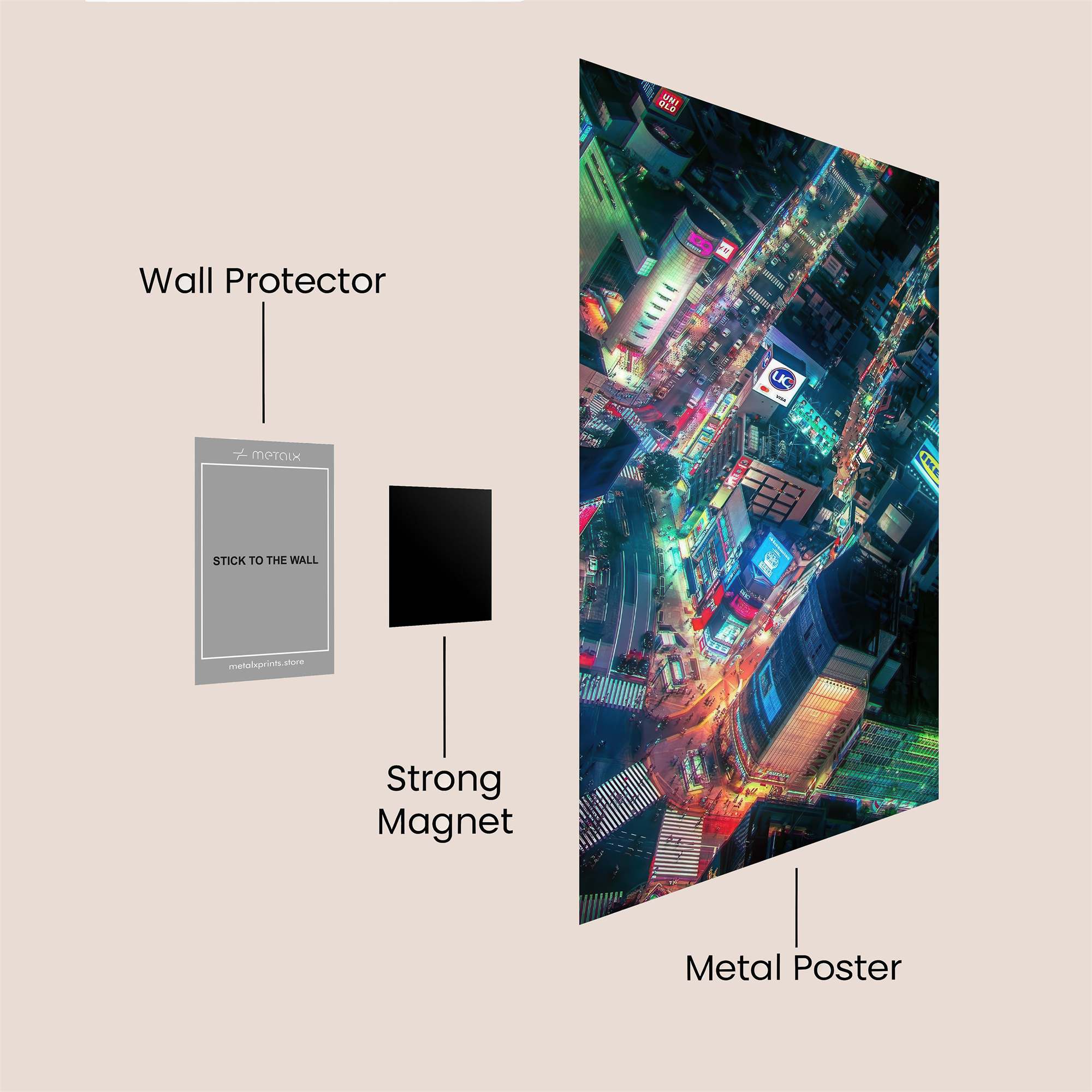 Tokyo Vibrant Safe Wall Magnetic / M