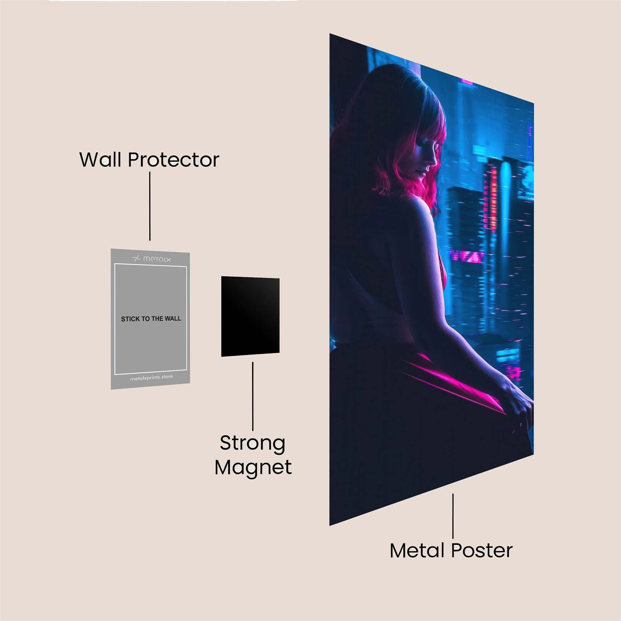 Cyber Enigma Safe Wall Magnetic / M