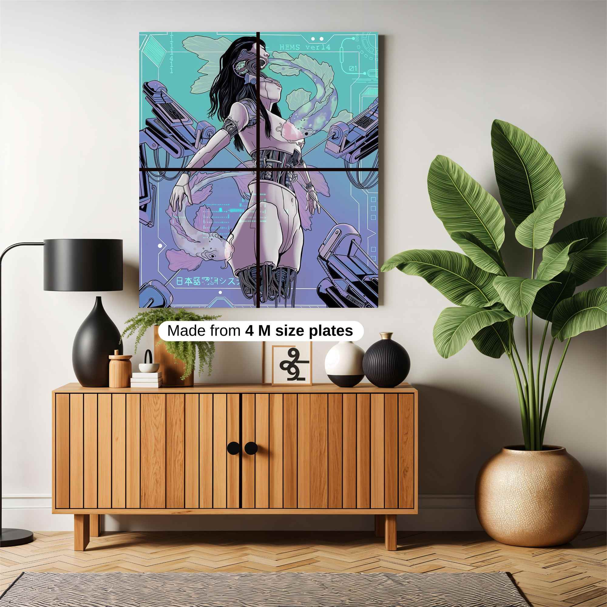 Cyber Serenity Safe Wall Magnetic / M