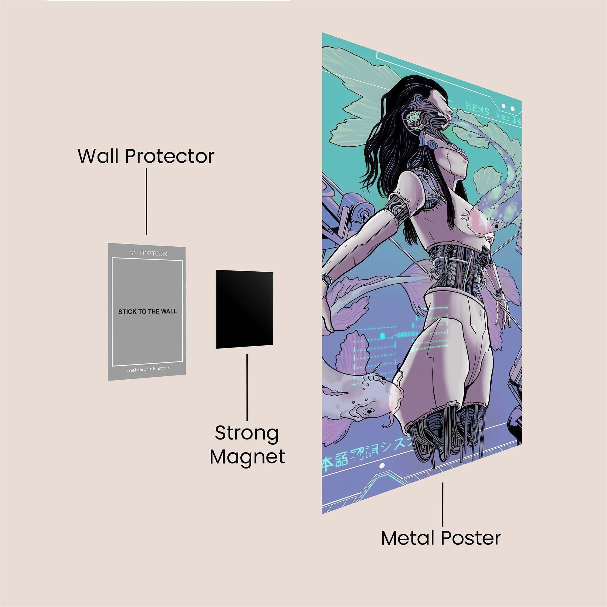 Cyber Serenity Safe Wall Magnetic / M