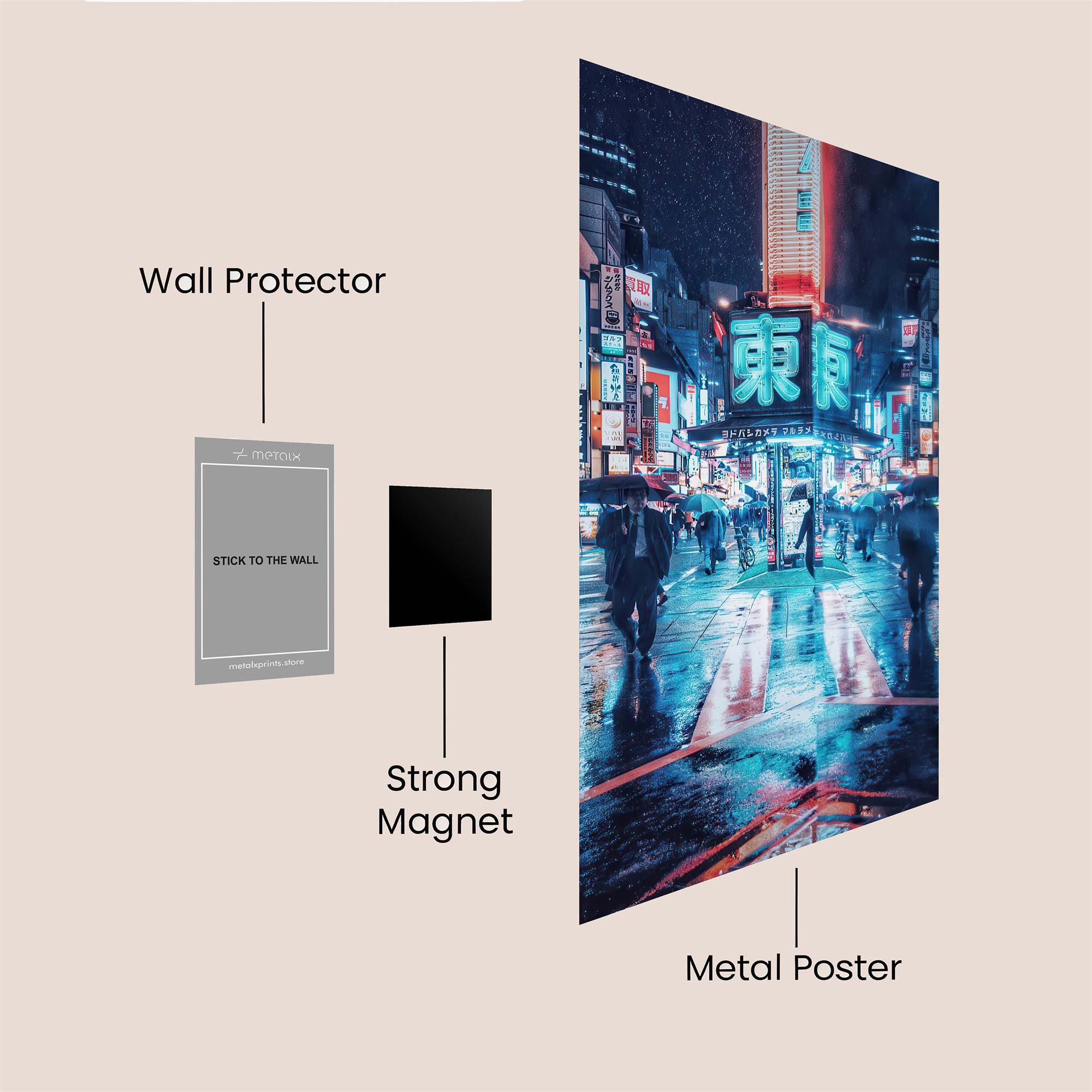 Neon Dreams Safe Wall Magnetic / M