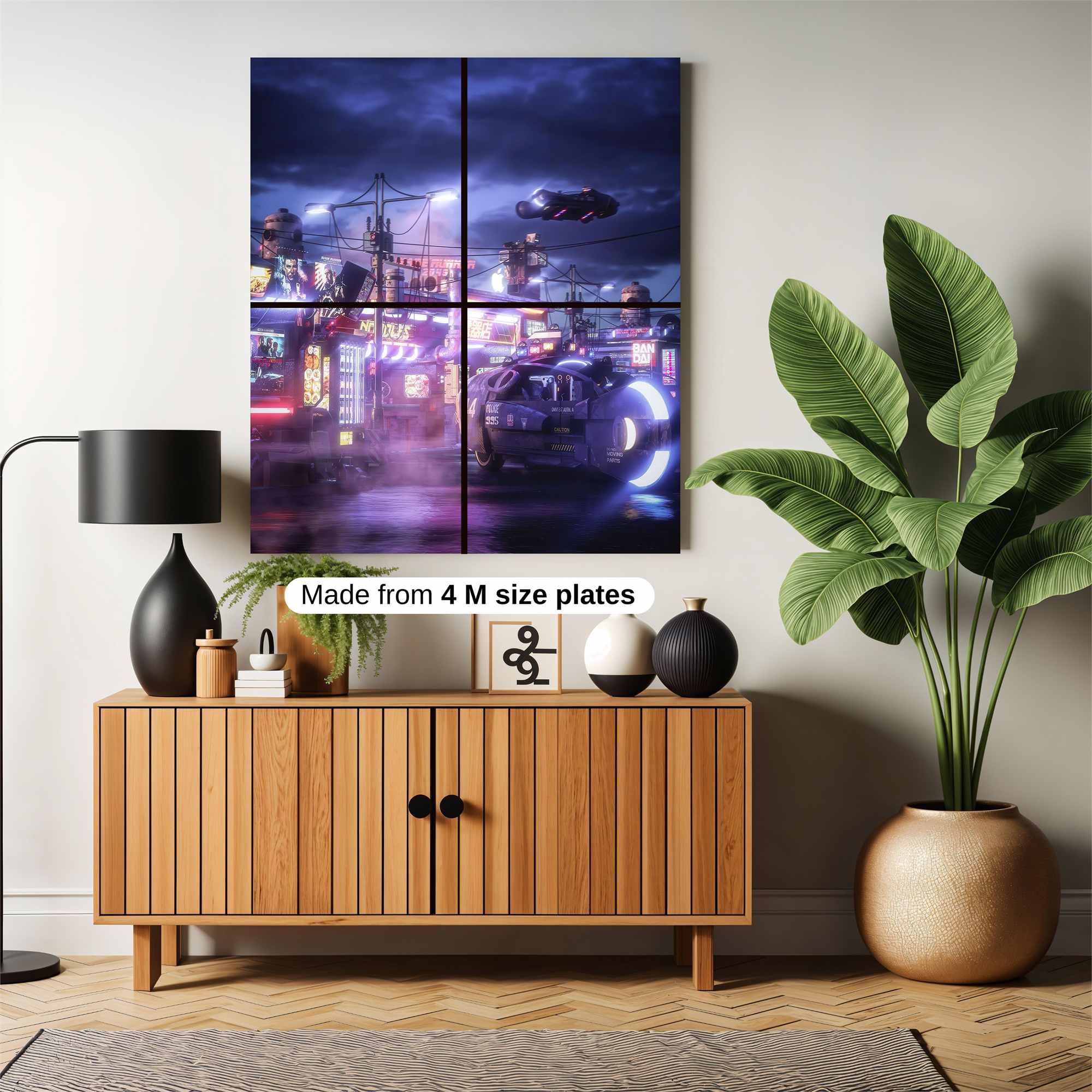 Cyberpunk Dreamscape Safe Wall Magnetic / M