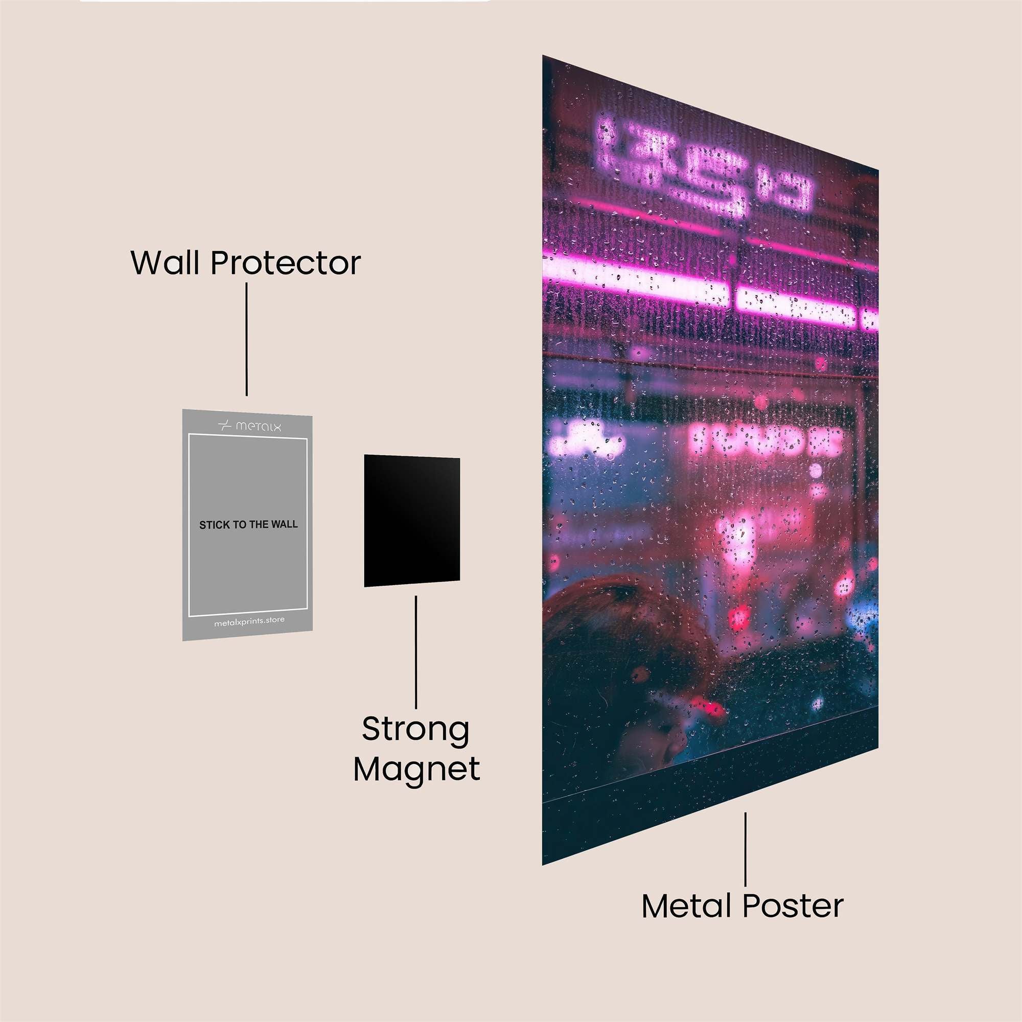 Neon Melancholy Safe Wall Magnetic / M
