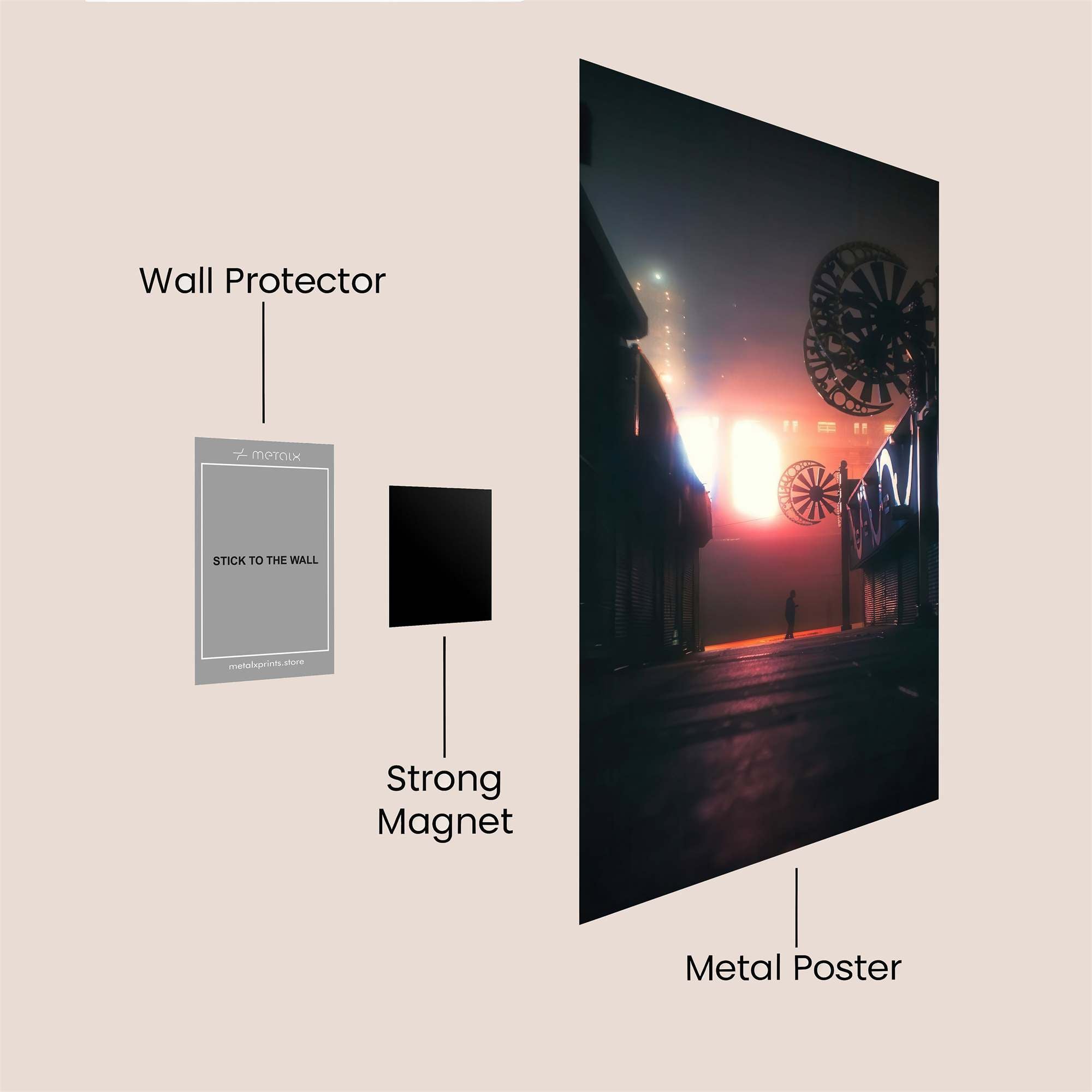 Neon Enigma Safe Wall Magnetic / M