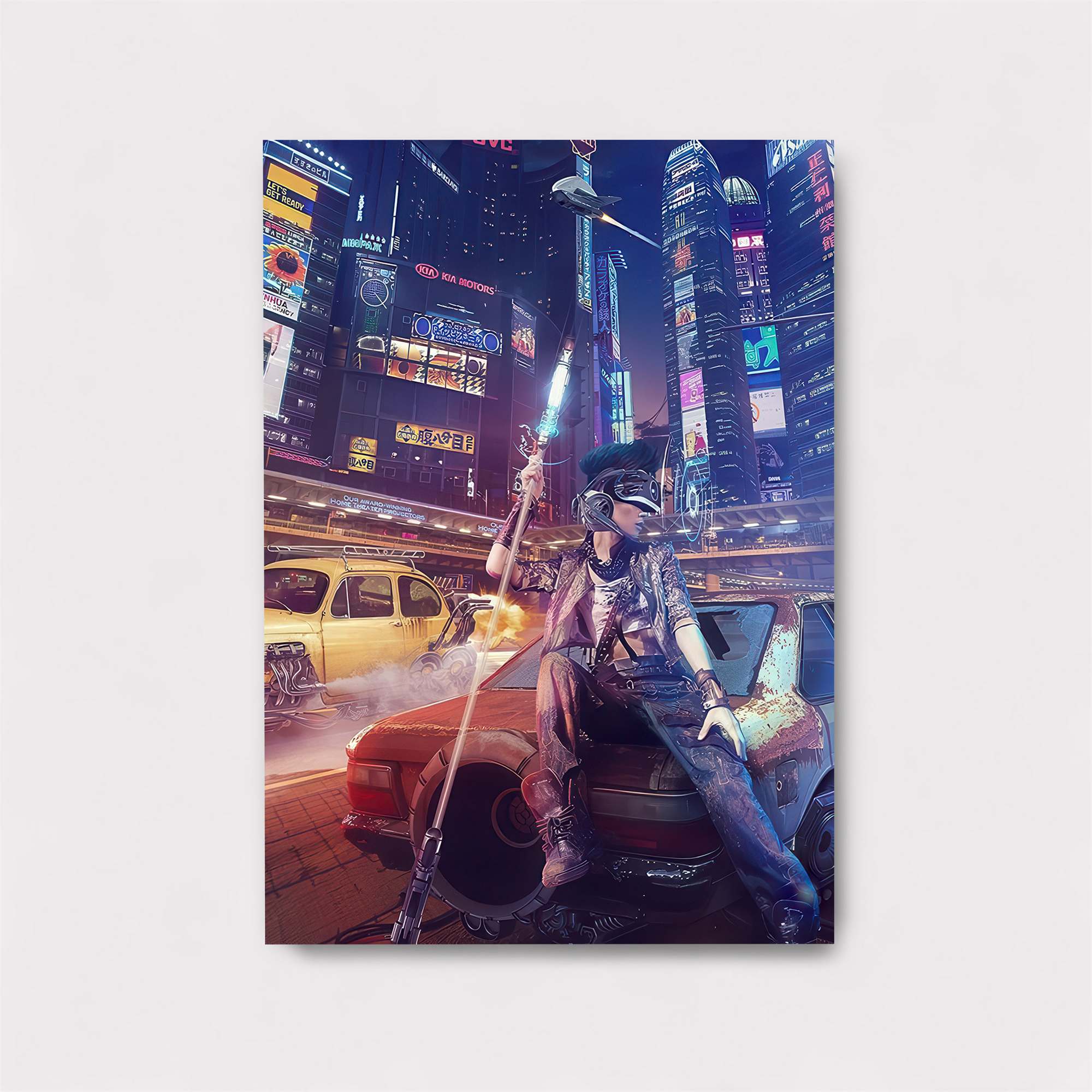 Cyberpunk Reverie Safe Wall Magnetic / M