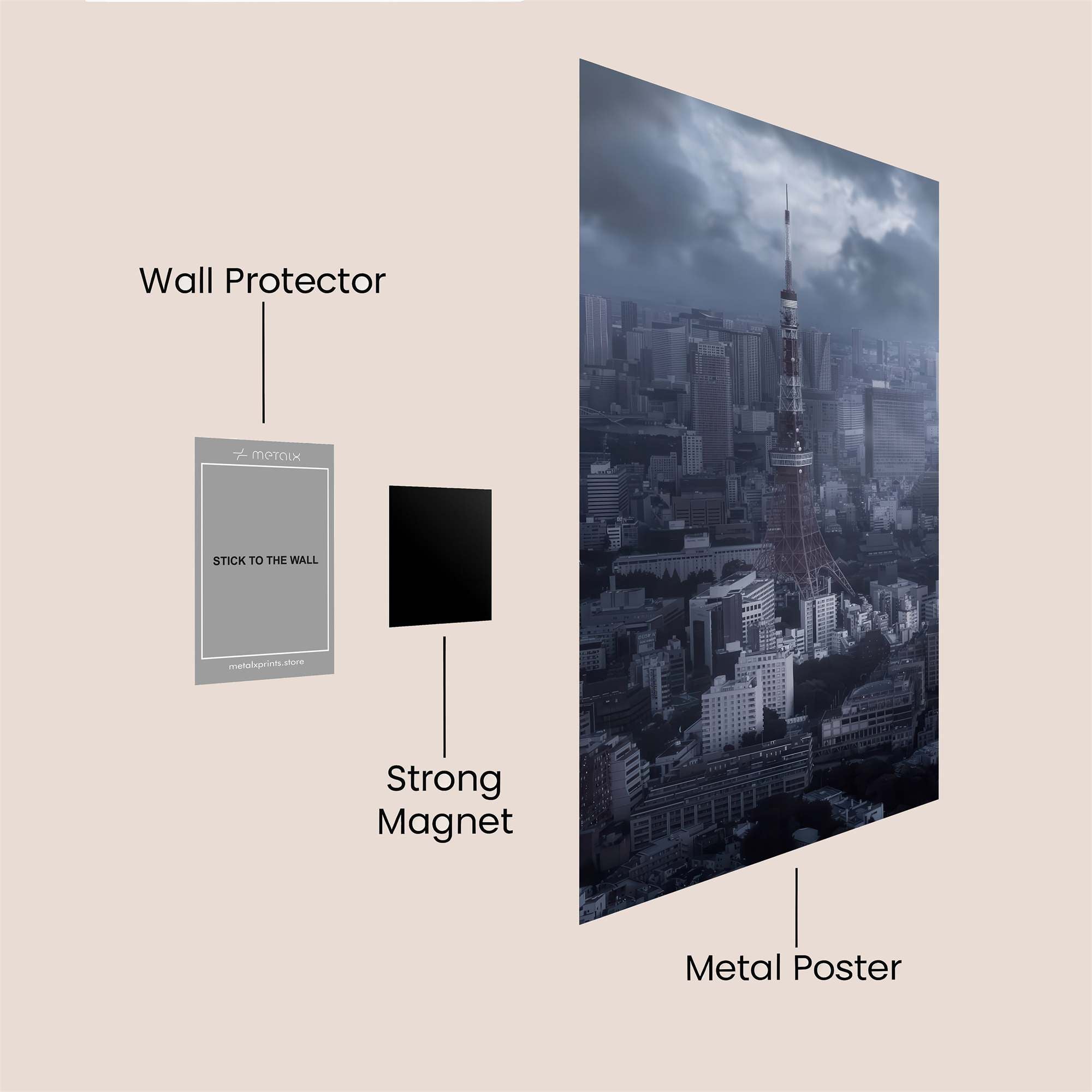 Tokyo Gloom Safe Wall Magnetic / M