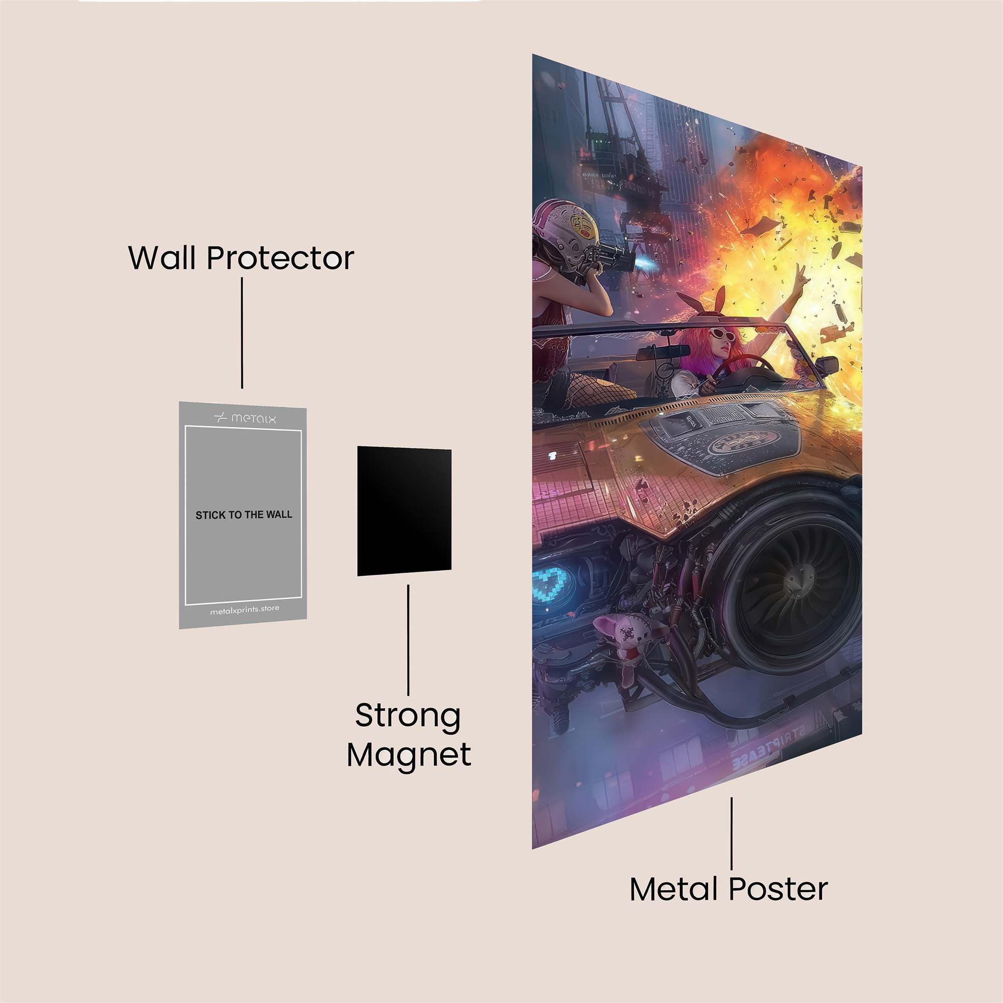 Cyberpunk Chaos Safe Wall Magnetic / M