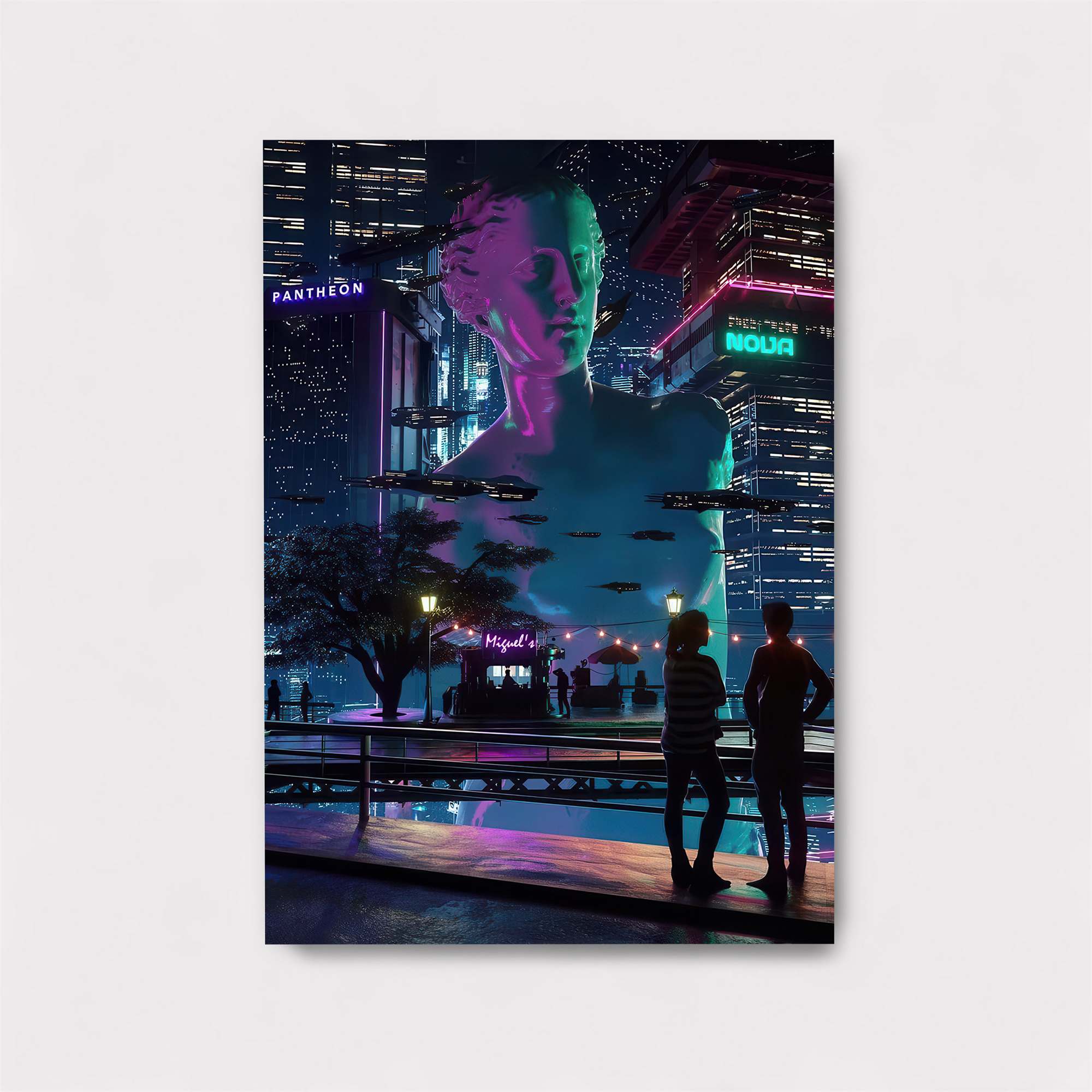 Neon Serenity Safe Wall Magnetic / M