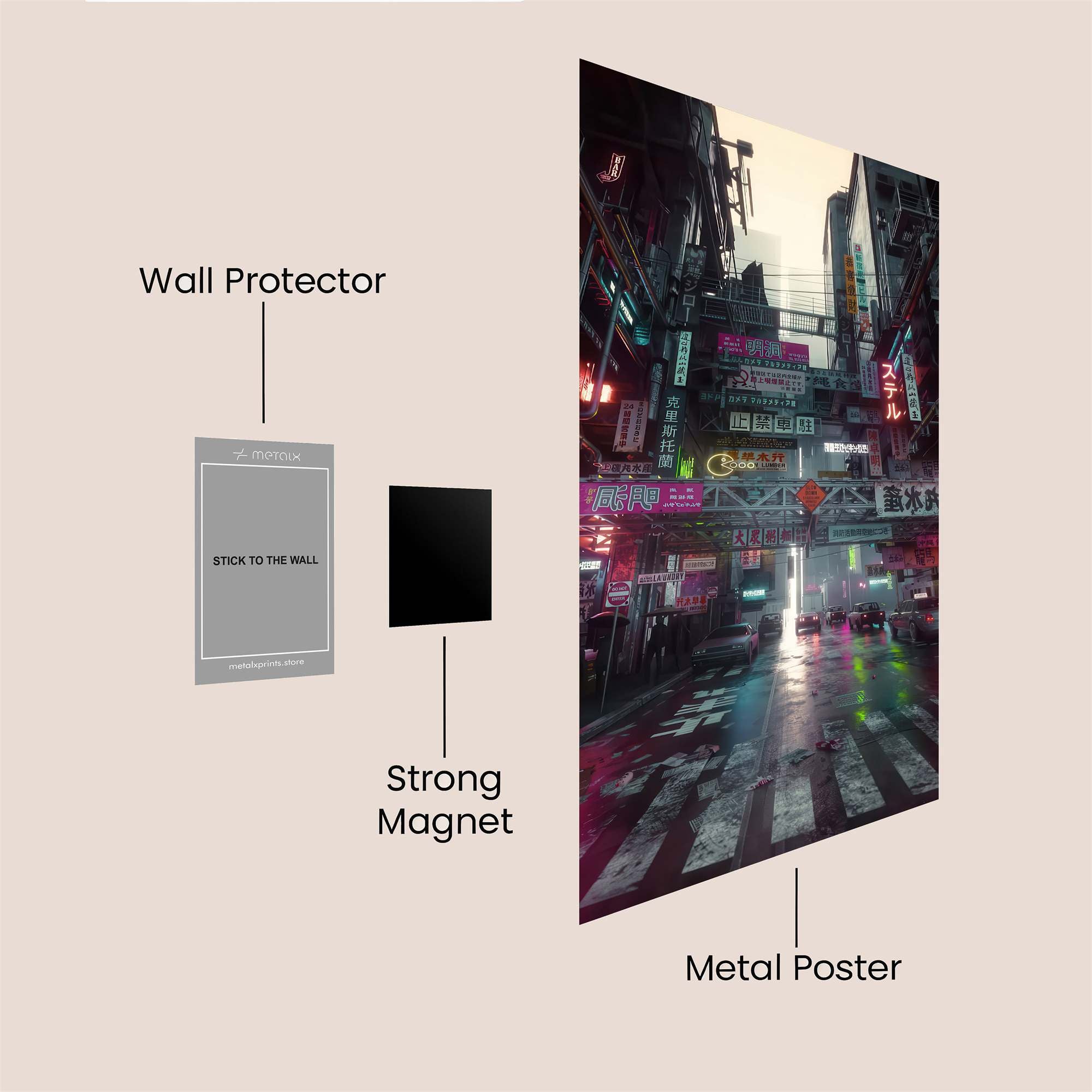 NeonPulse Safe Wall Magnetic / M